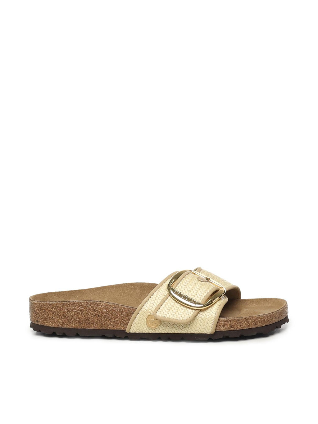Оригінальна Sandali Madrid Big Buckle Raffia Birkenstock – боковий вид
