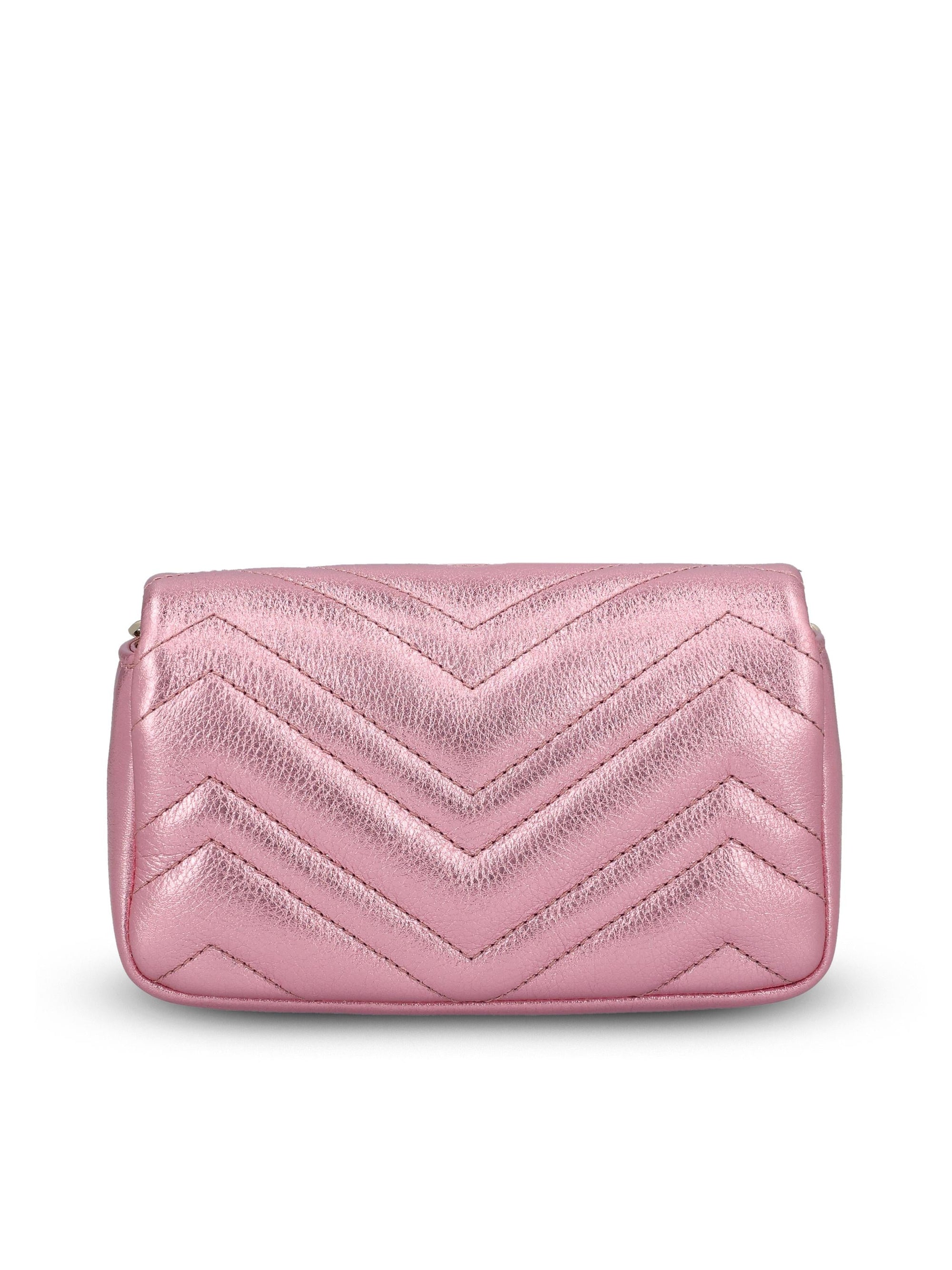 Mini Borsa A Spalla Gg Marmont Gucci – Гарантія оригінальності – вид ззаду