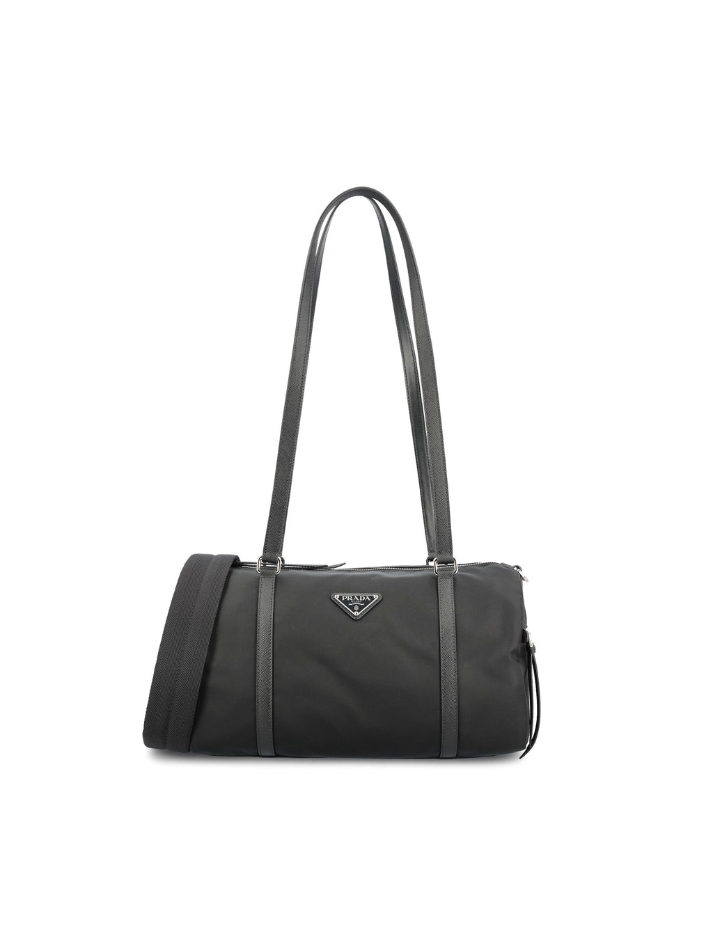 Large Re Nylon Bowler Bag Prada – Гарантія оригінальності – боковий вид