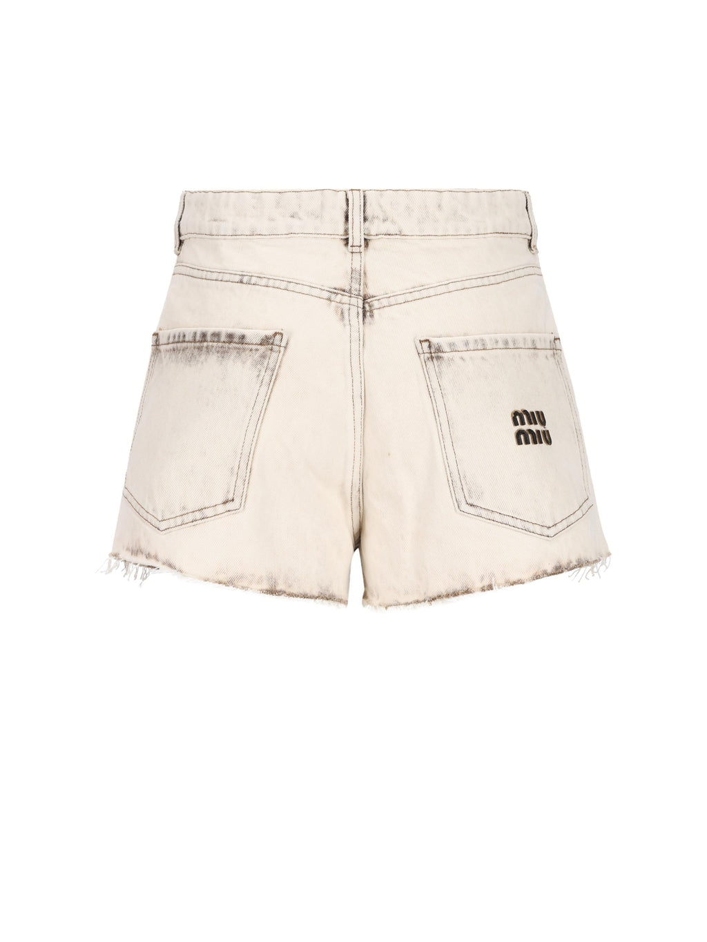 Оригінальна Denim Shorts Miu miu – вид ззаду