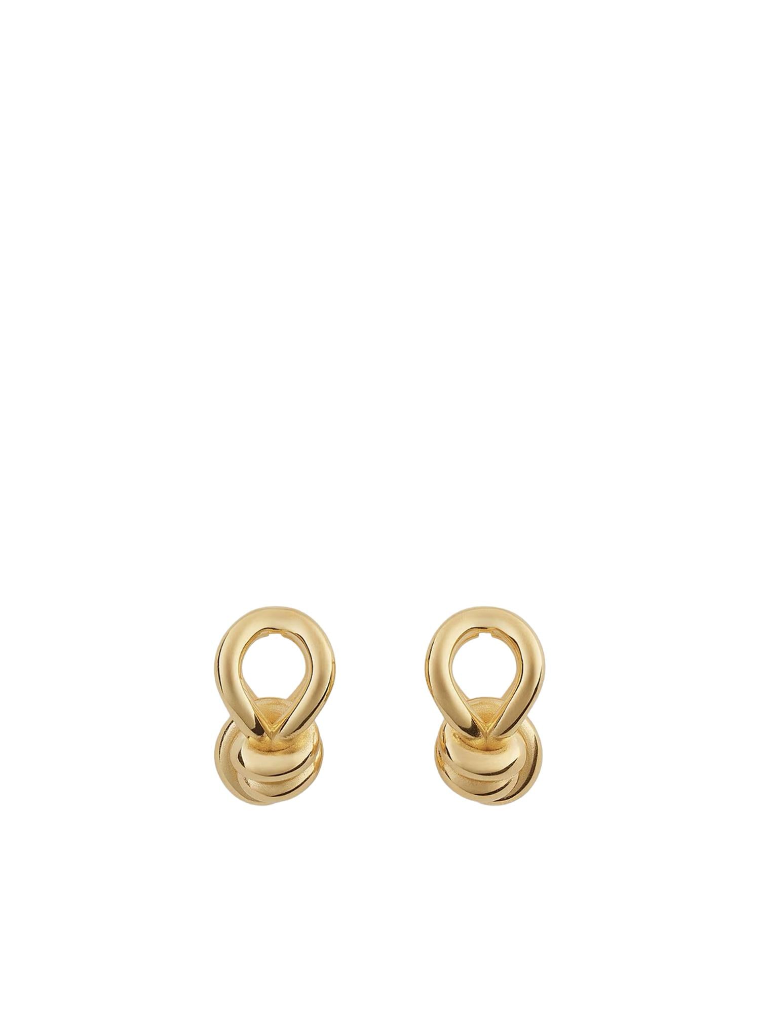 Orecchini Knot In Argento Bottega veneta оригінал – Купити в Україні – вид ззаду