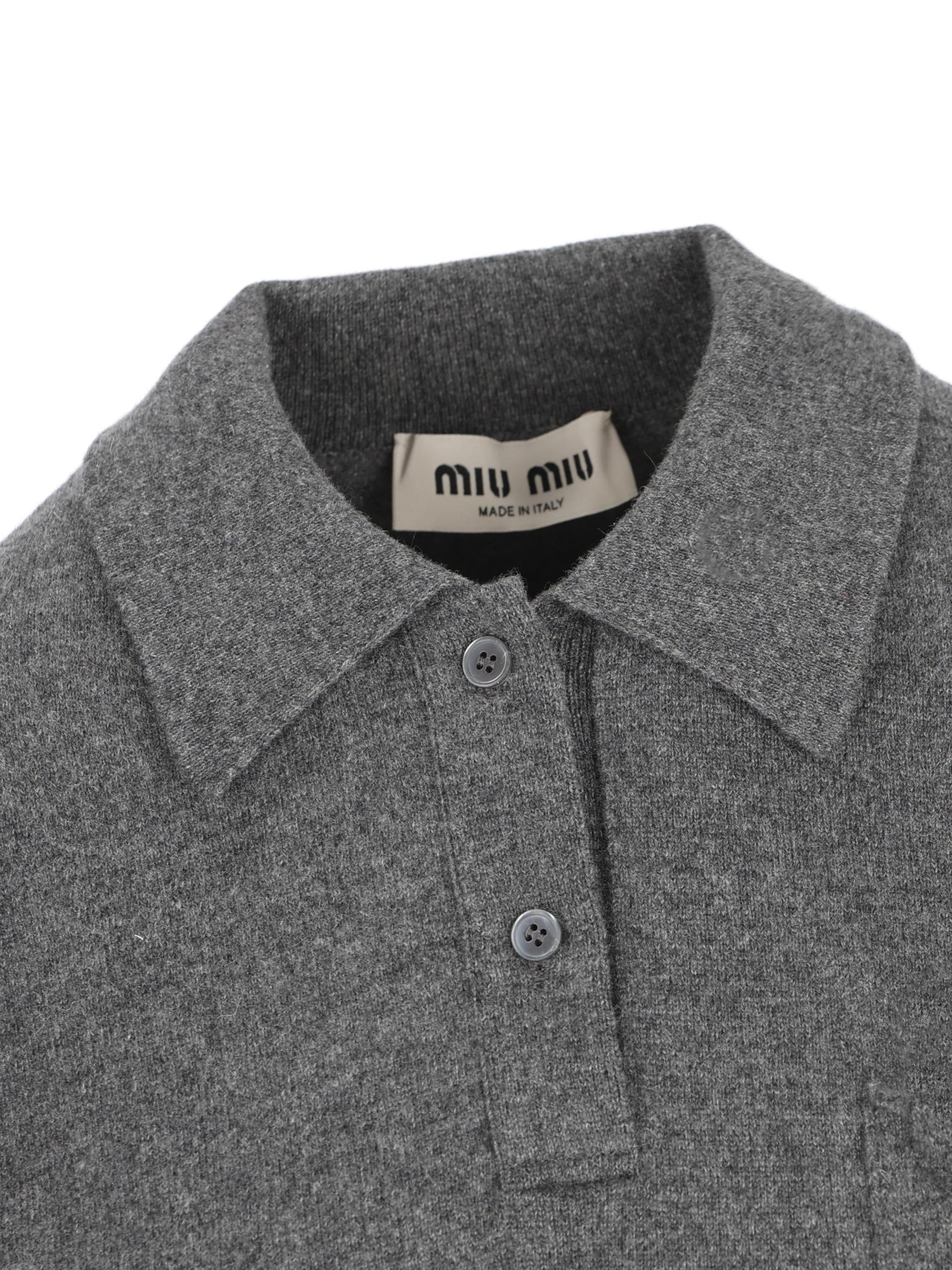 Cashmere Polo Miu miu – Гарантія оригінальності – детальний вид