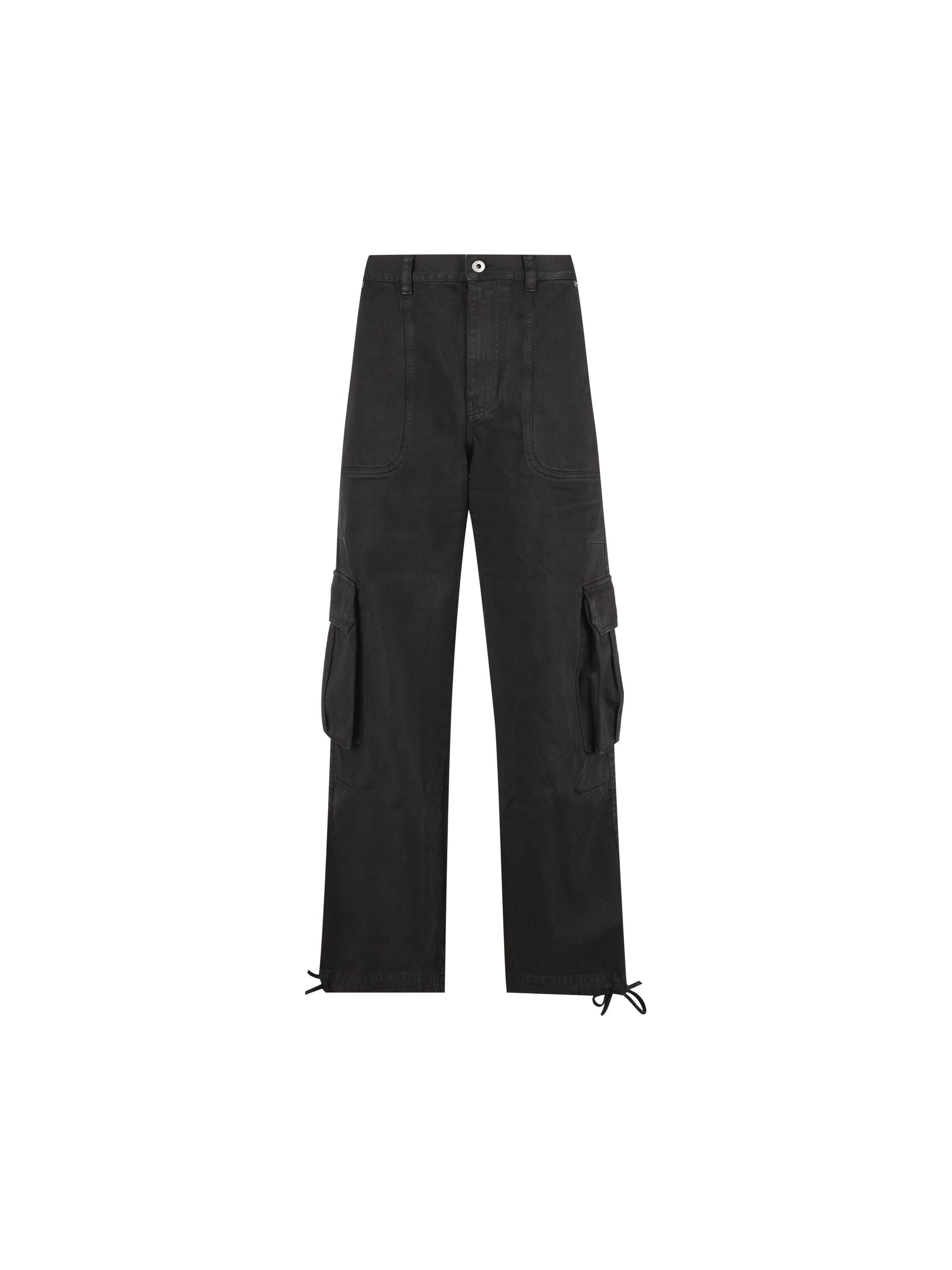 Pantaloni Cargo In Cotone Loewe оригінал – Купити в Україні – боковий вид