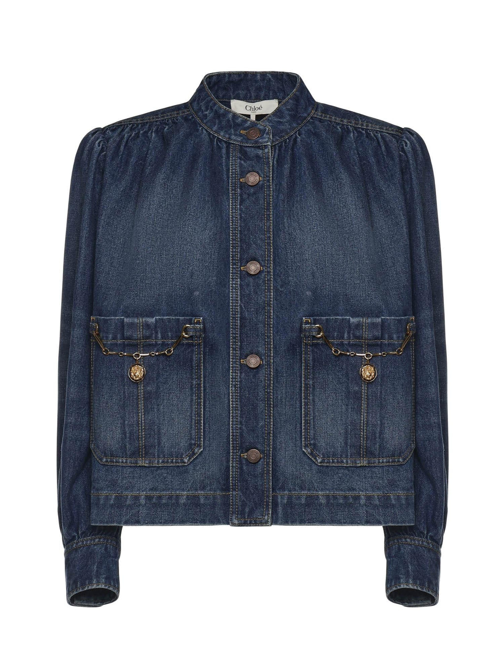 Giacca Arricciata In Denim Chloe – Гарантія оригінальності – боковий вид