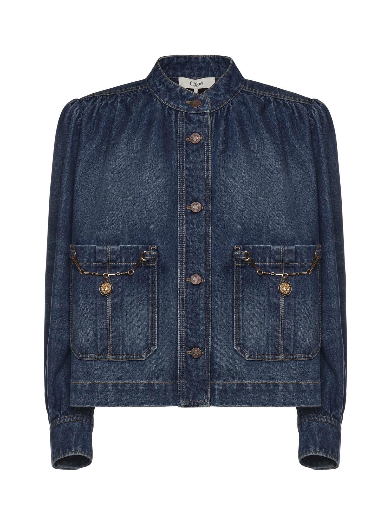 Giacca Arricciata In Denim Chloe – Гарантія оригінальності – боковий вид