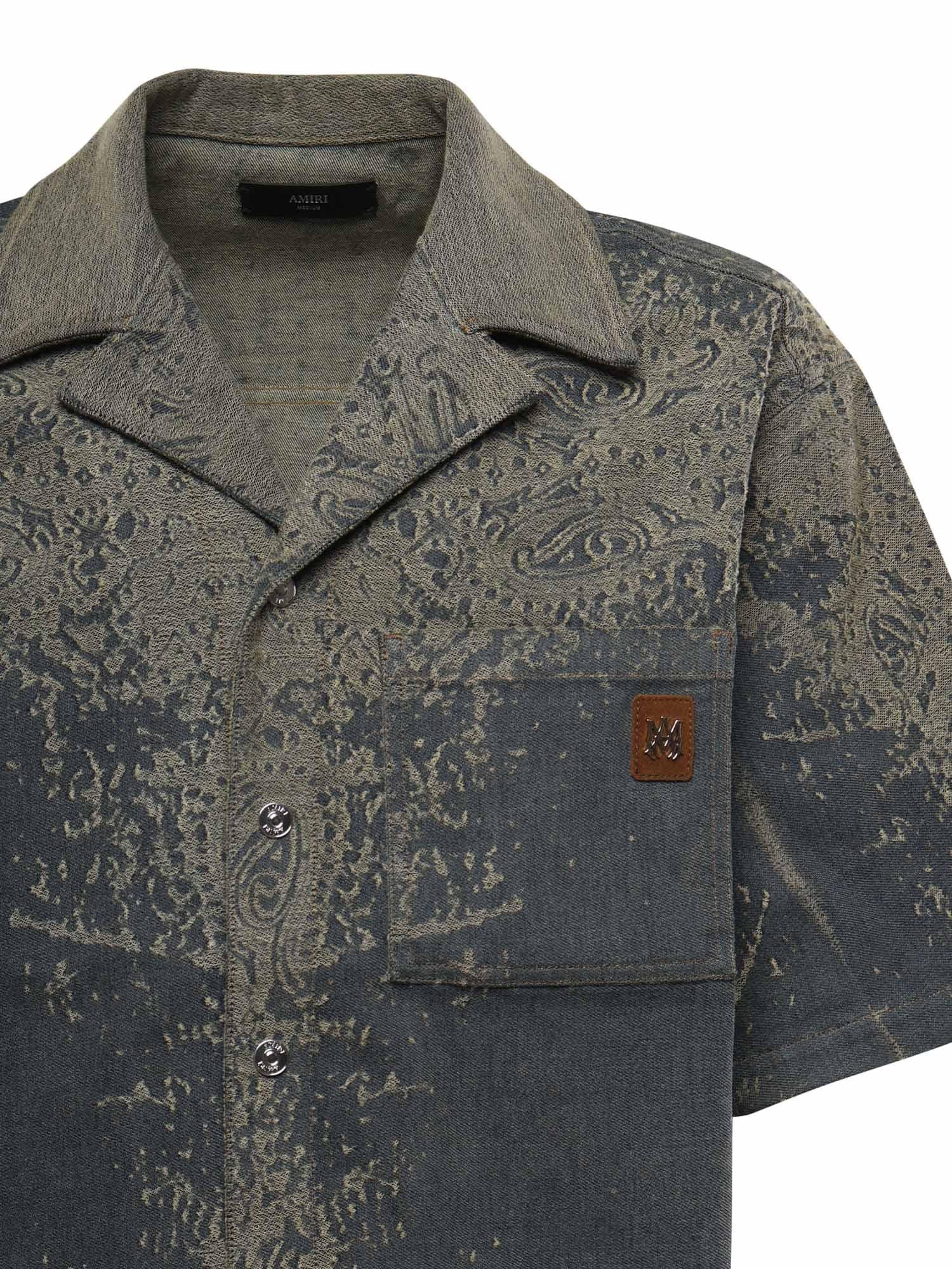 Camicia Bandana In Denim Amiri оригінал – Купити в Україні – вид ззаду