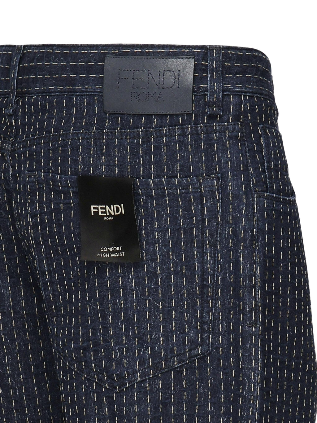 Denim 5 Tasche Allover Fendi – Гарантія оригінальності – детальний вид