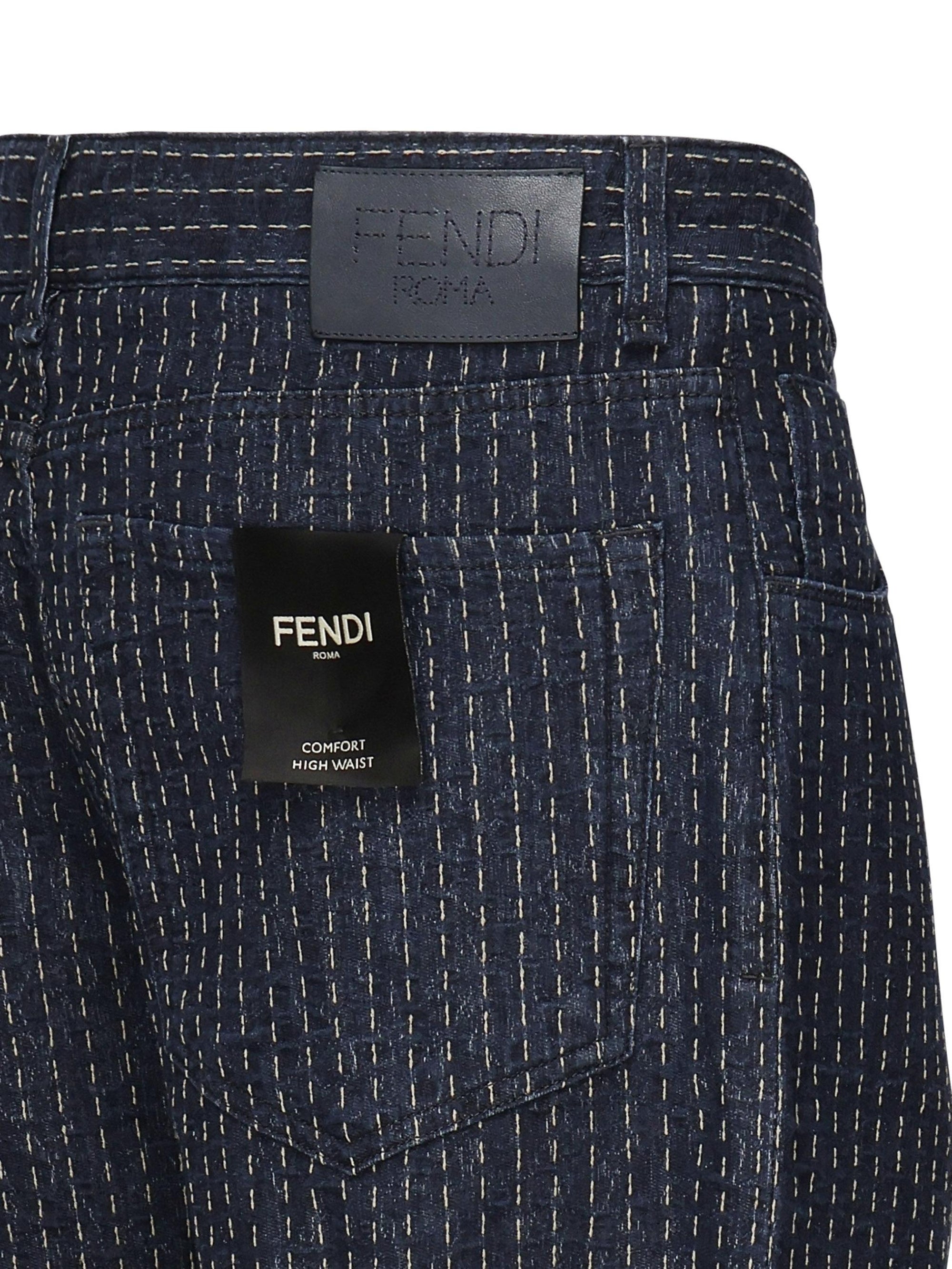 Denim 5 Tasche Allover Fendi – Гарантія оригінальності – детальний вид
