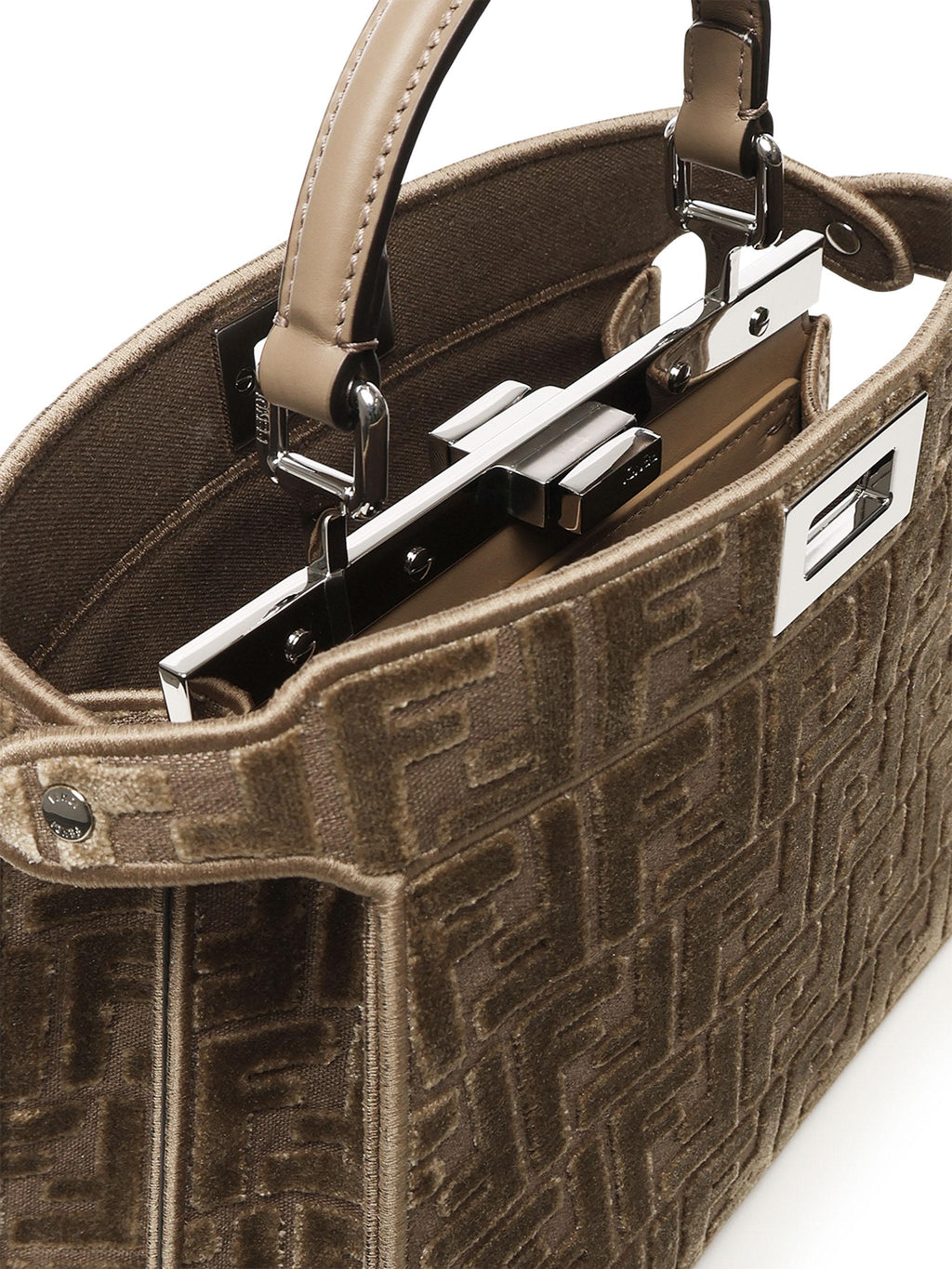 Borsa Peekaboo Small Ff Jacquard Fendi – Гарантія оригінальності – збільшений вид