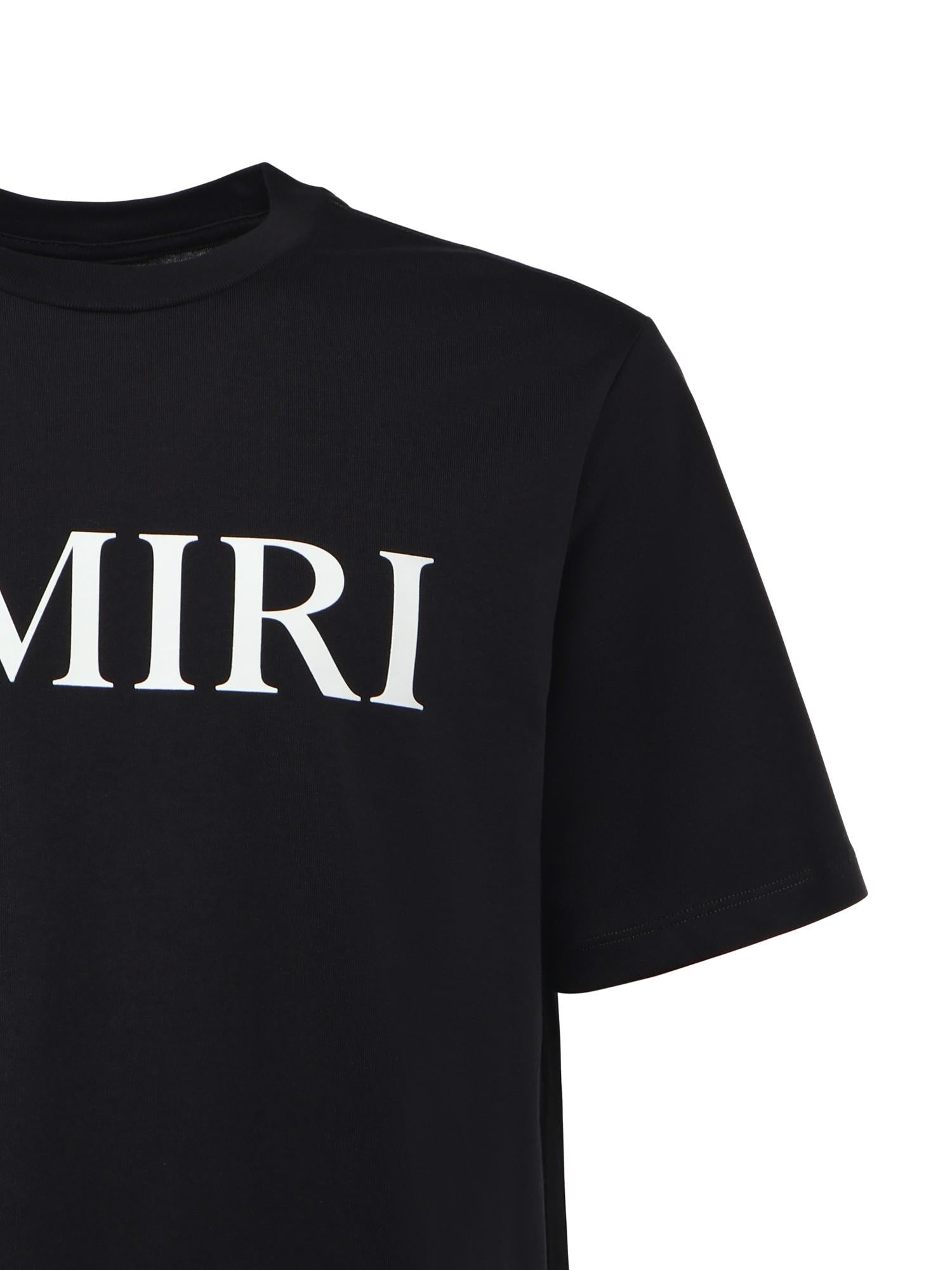 T-Shirt In Cotone Con Logo Amiri оригінал – Купити в Україні – вид ззаду