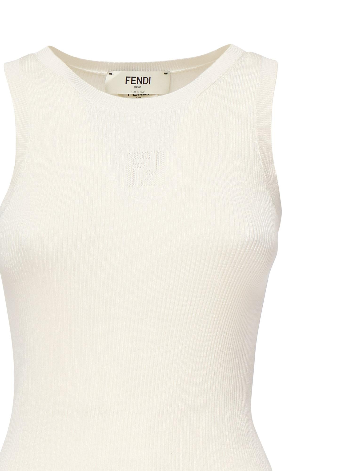 Оригінальна Top In Seta E Cotone Fendi – вид ззаду