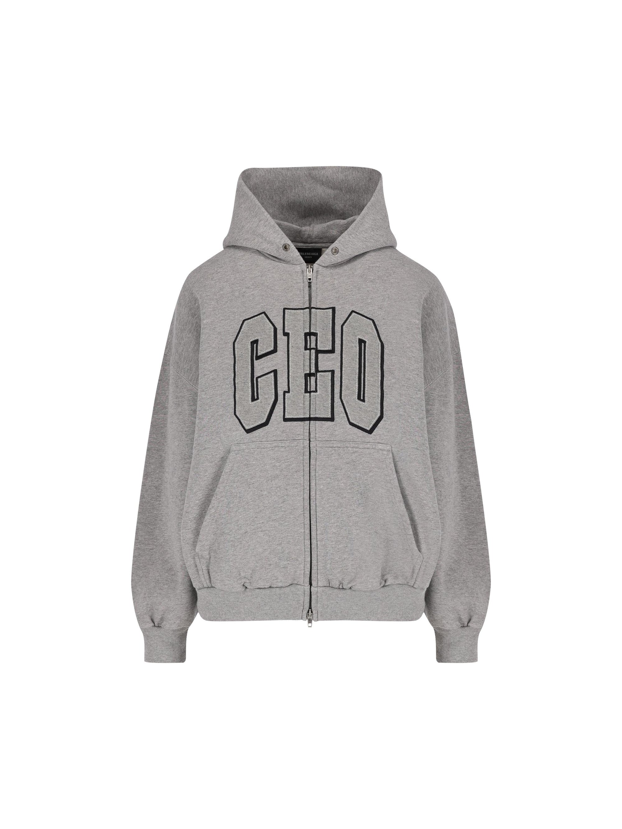 Cotton Sweatshirt Balenciaga – Гарантія оригінальності – боковий вид - BALENCIAGA