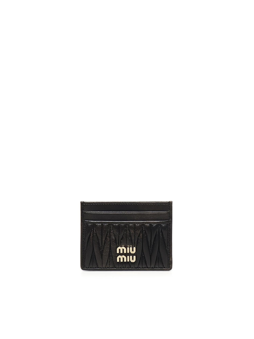 Оригінальна Portacarte In Nappa Matelassé Miu miu – боковий вид