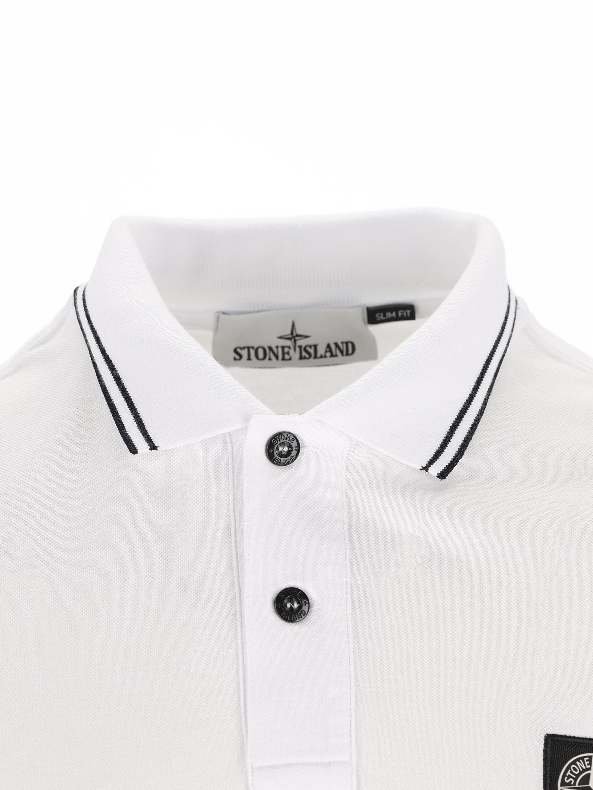 Cotton Polo Shirt Stone island – Гарантія оригінальності – детальний вид