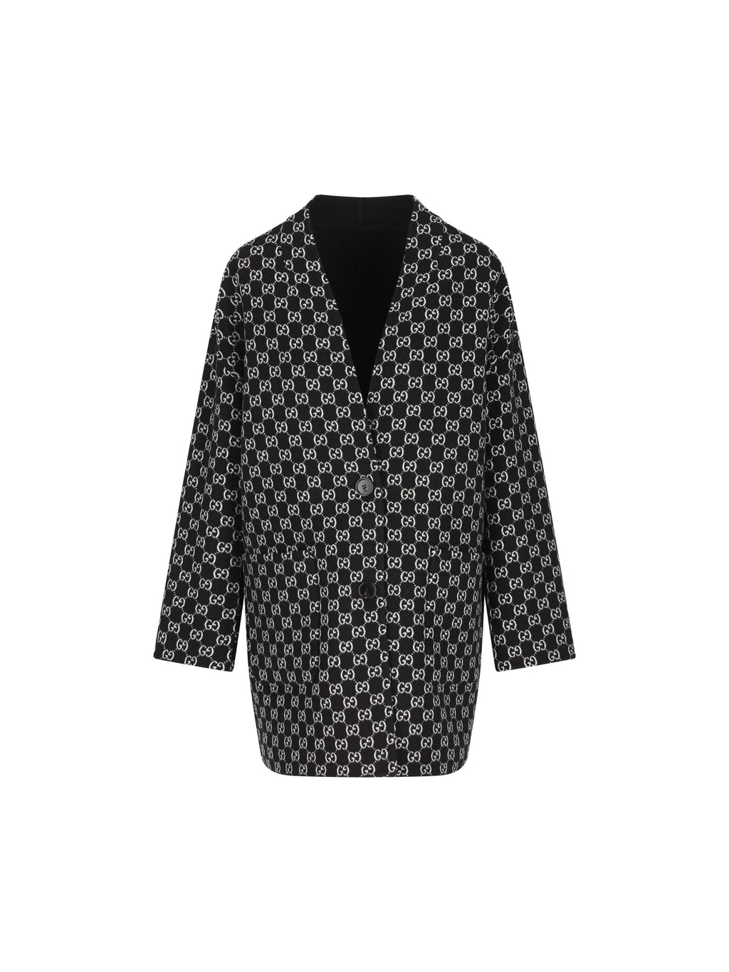Оригінальна Cappotto Reversibile In Lana E Seta Gucci – збільшений вид