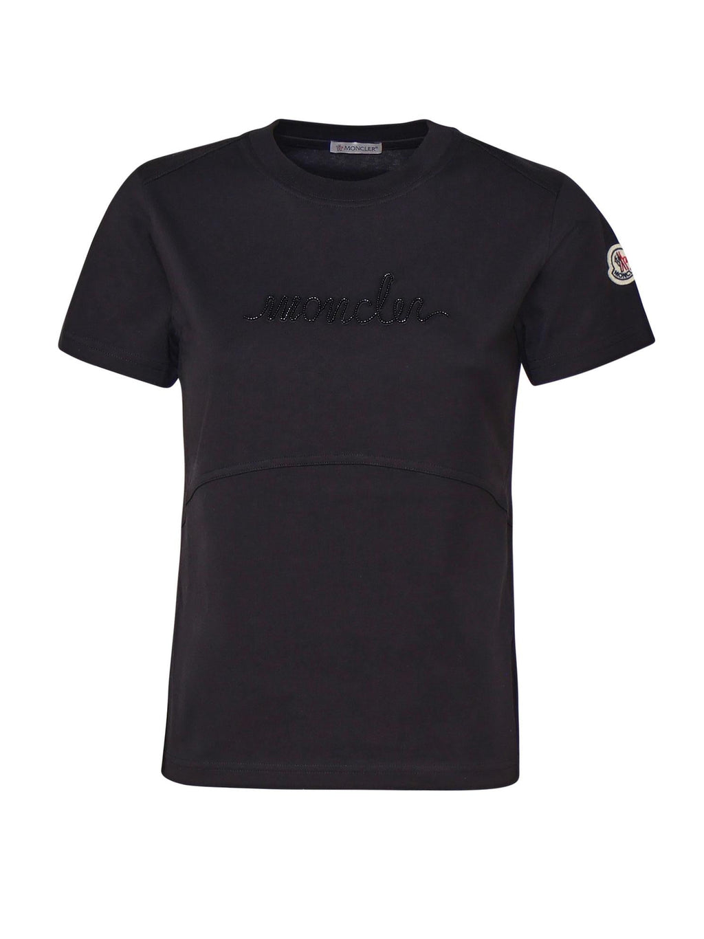 T-Shirt In Cotone Moncler – Гарантія оригінальності – боковий вид
