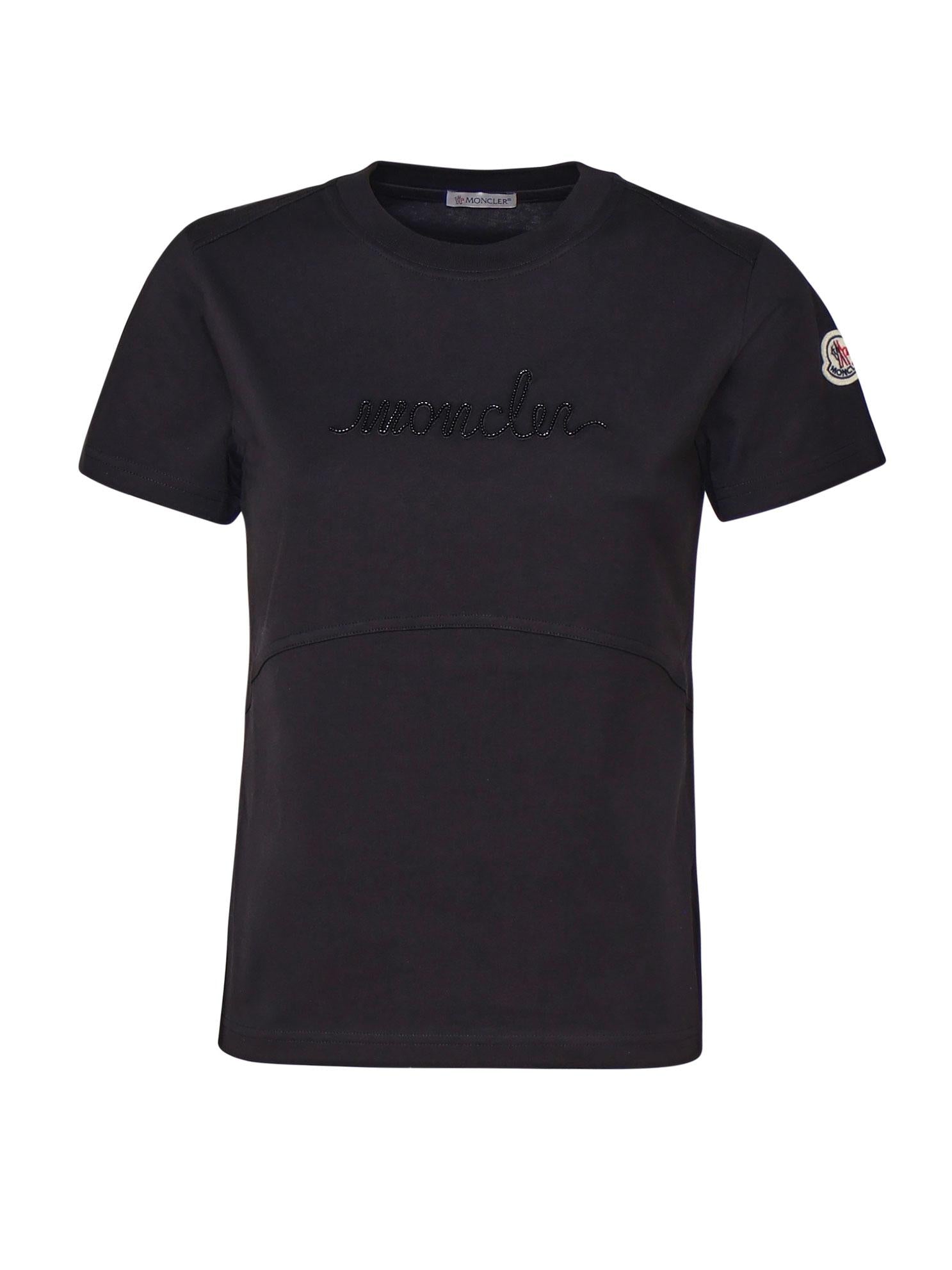 T-Shirt In Cotone Moncler – Гарантія оригінальності – боковий вид