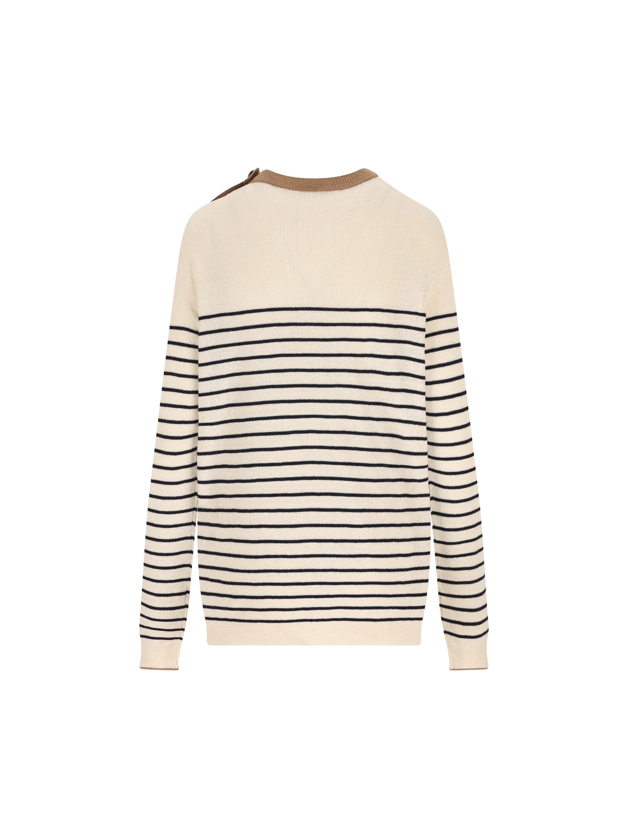 Оригінальна Linen And Cotton Sweater Prada – вид ззаду