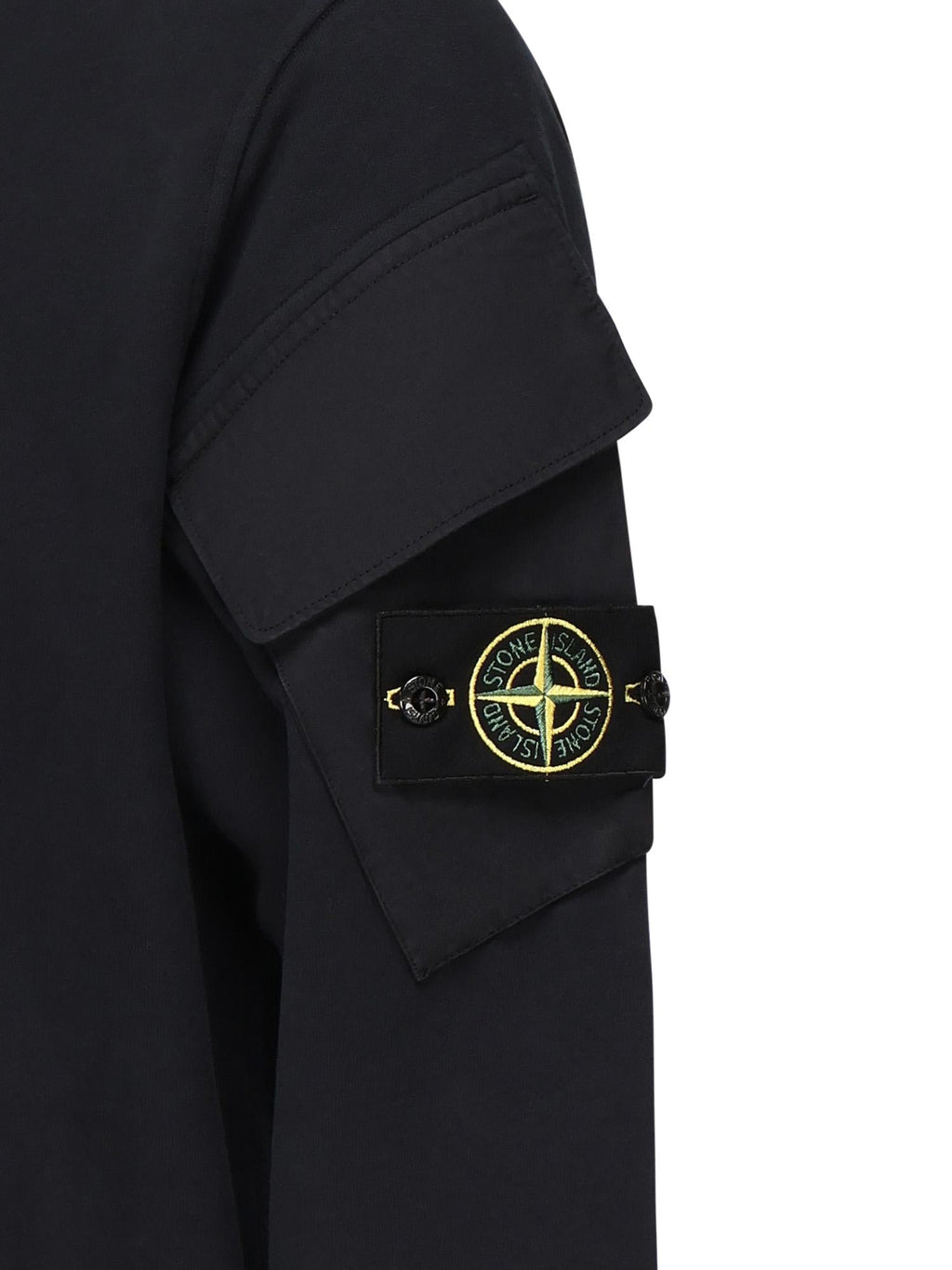 Felpa Girocollo Con Tasche Sulle Maniche Stone island – Гарантія оригінальності – вид ззаду