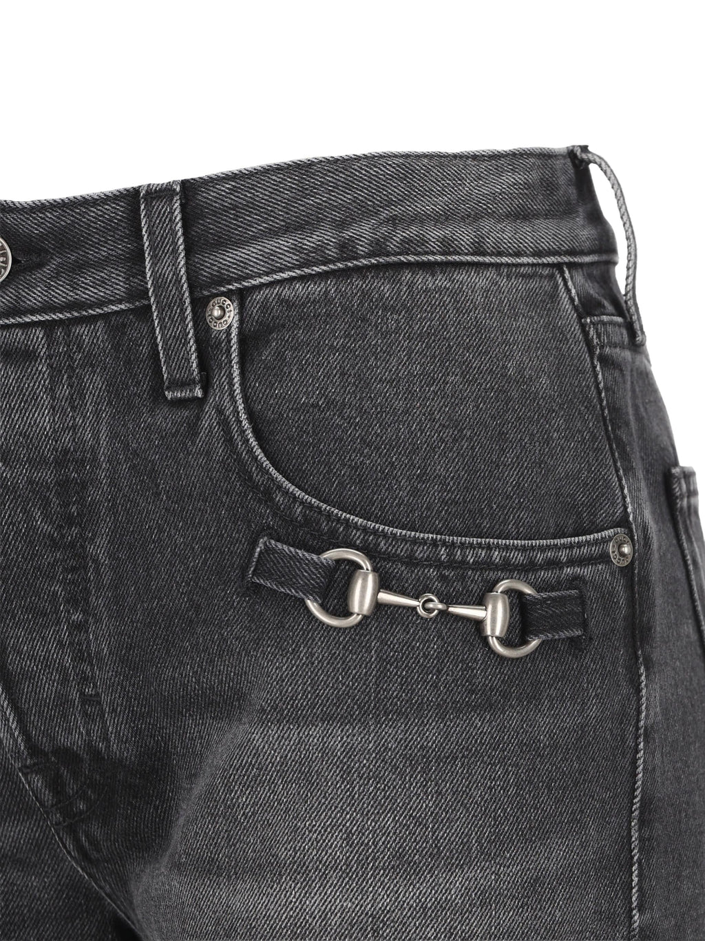 Pantaloni In Denim Gucci – Гарантія оригінальності – детальний вид