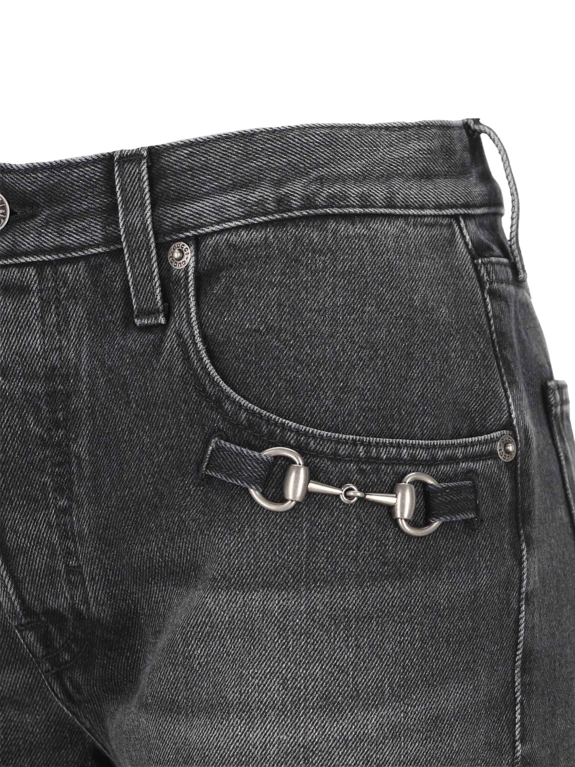 Pantaloni In Denim Gucci – Гарантія оригінальності – детальний вид
