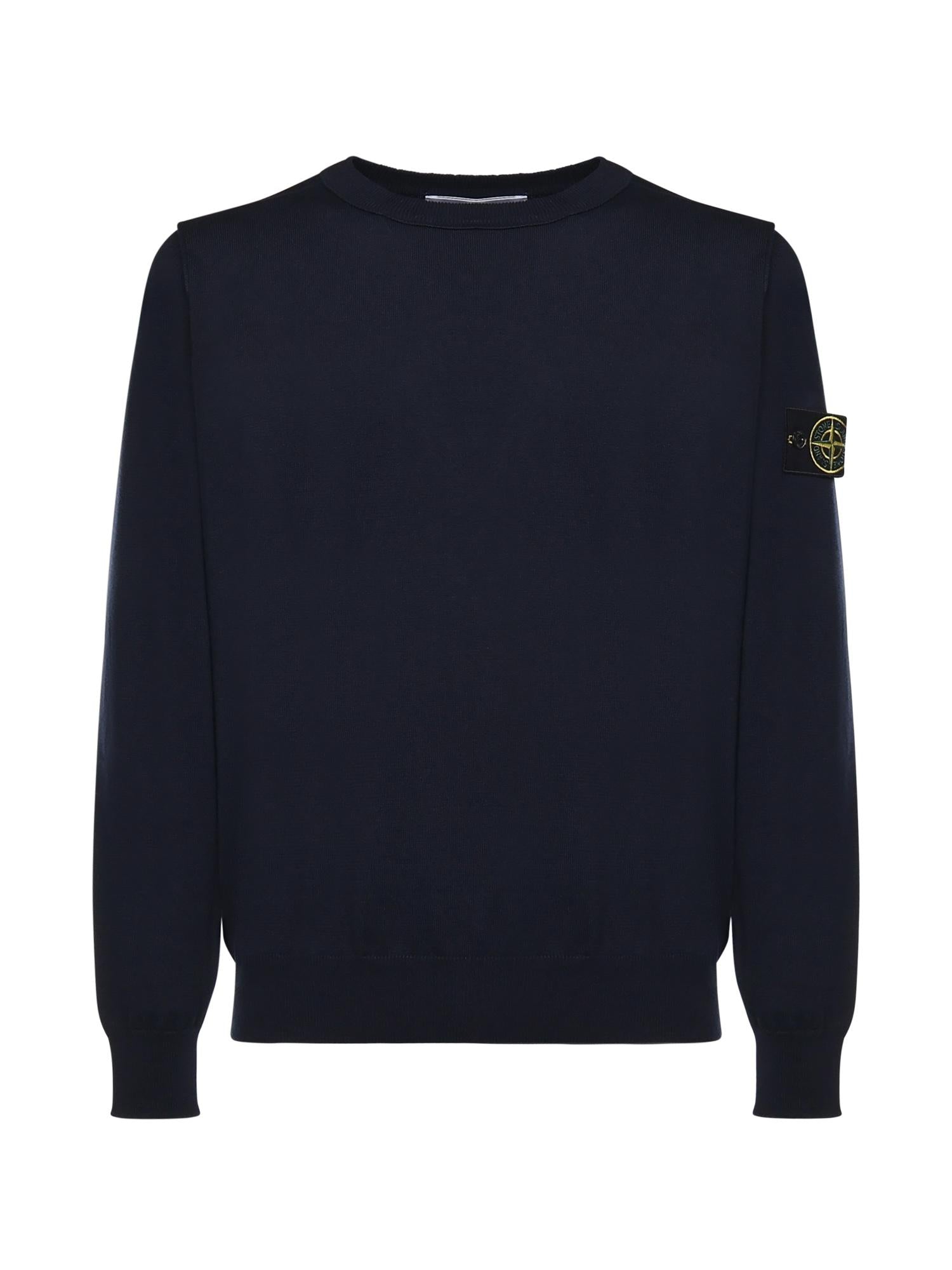 Оригінальна Maglione In Cotone Con Logo Stone island – боковий вид