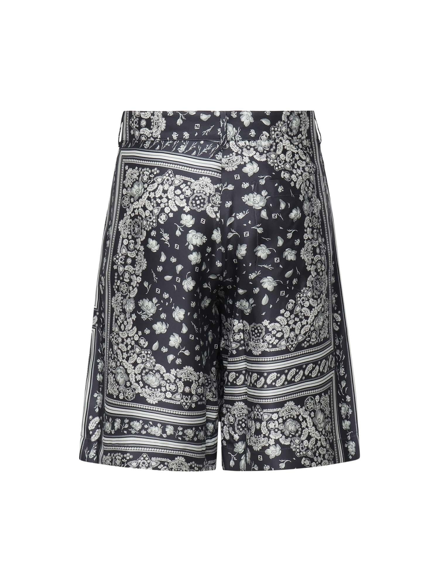 Pantaloncini In Seta Con Stampa Fendi оригінал – Купити в Україні – детальний вид