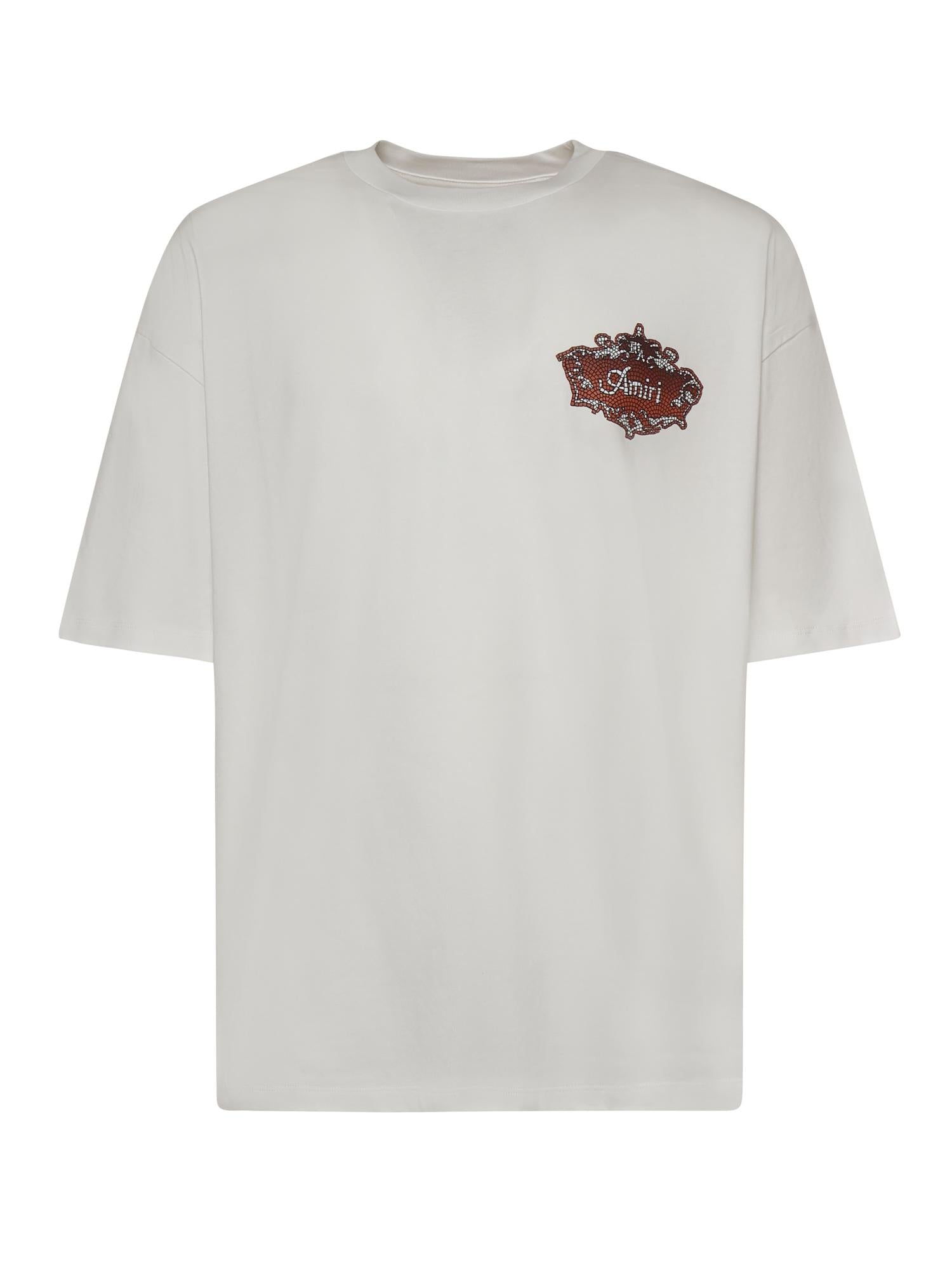 Оригінальна T-Shirt Chateau Crest In Cotone Amiri – боковий вид