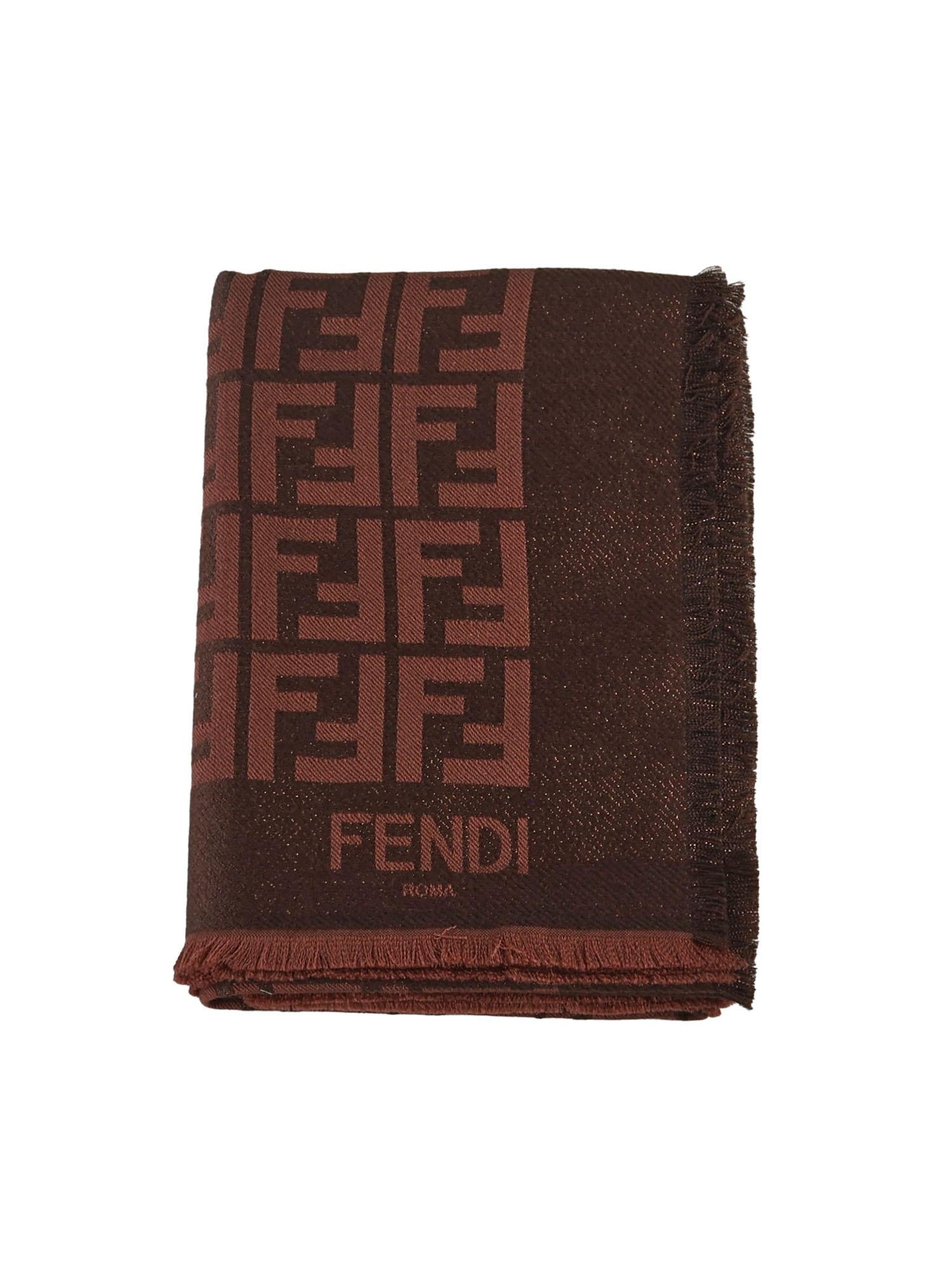 Scialle Ff Jacquard Fendi – Гарантія оригінальності – боковий вид