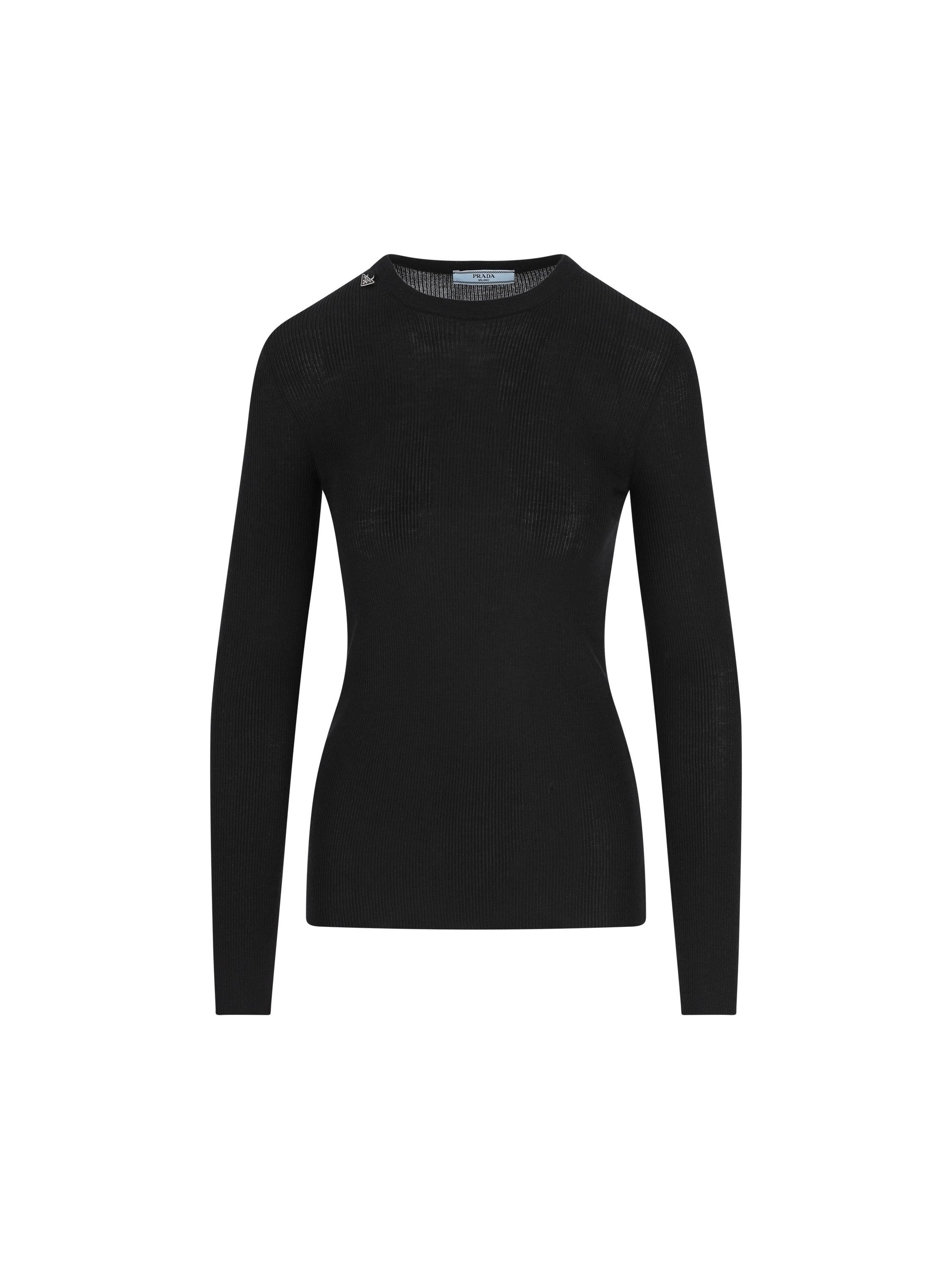 Оригінальна Maglia Girocollo In Lana Prada – боковий вид