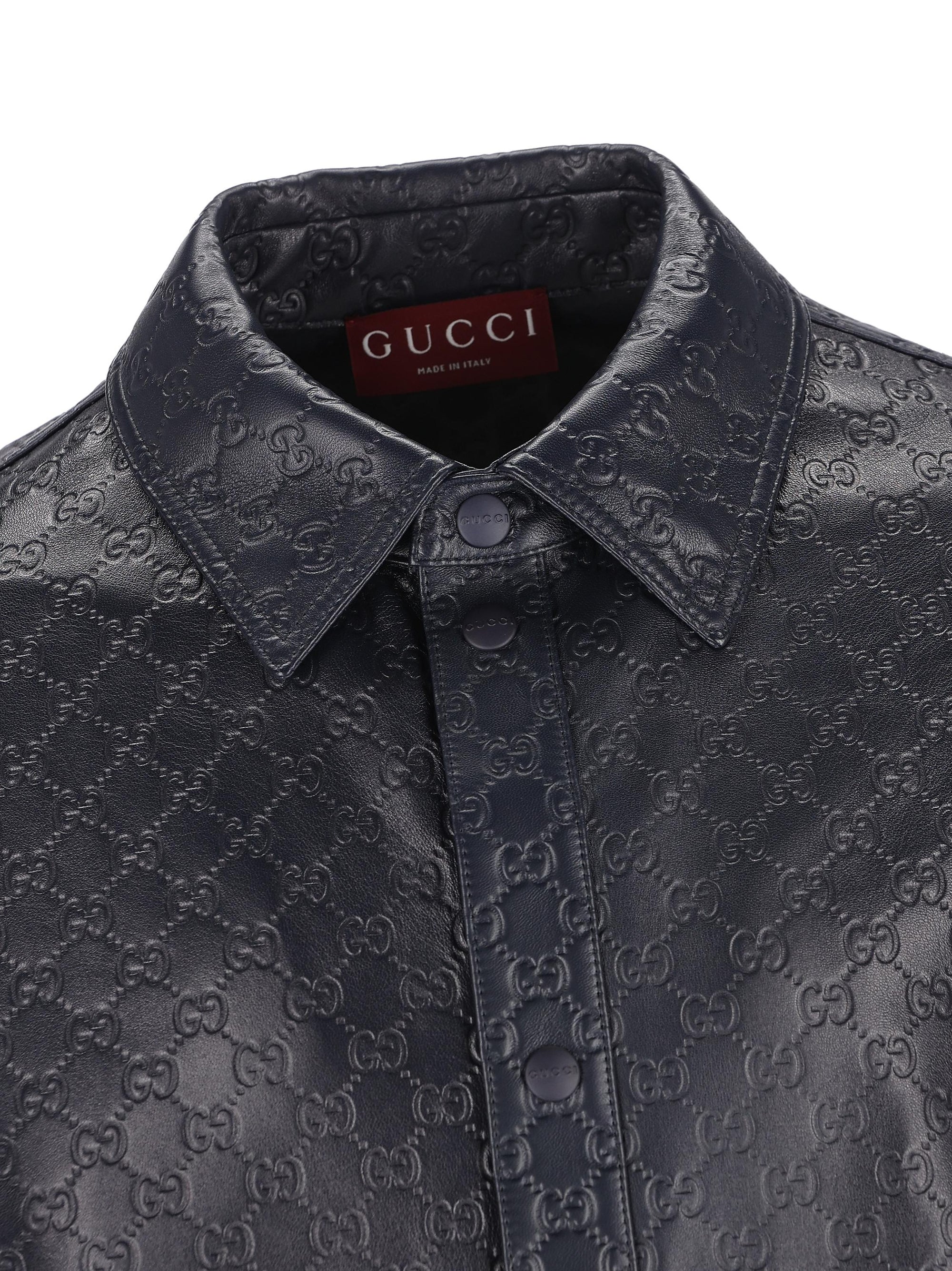 Leather Shirt Gg Gucci – Гарантія оригінальності – збільшений вид