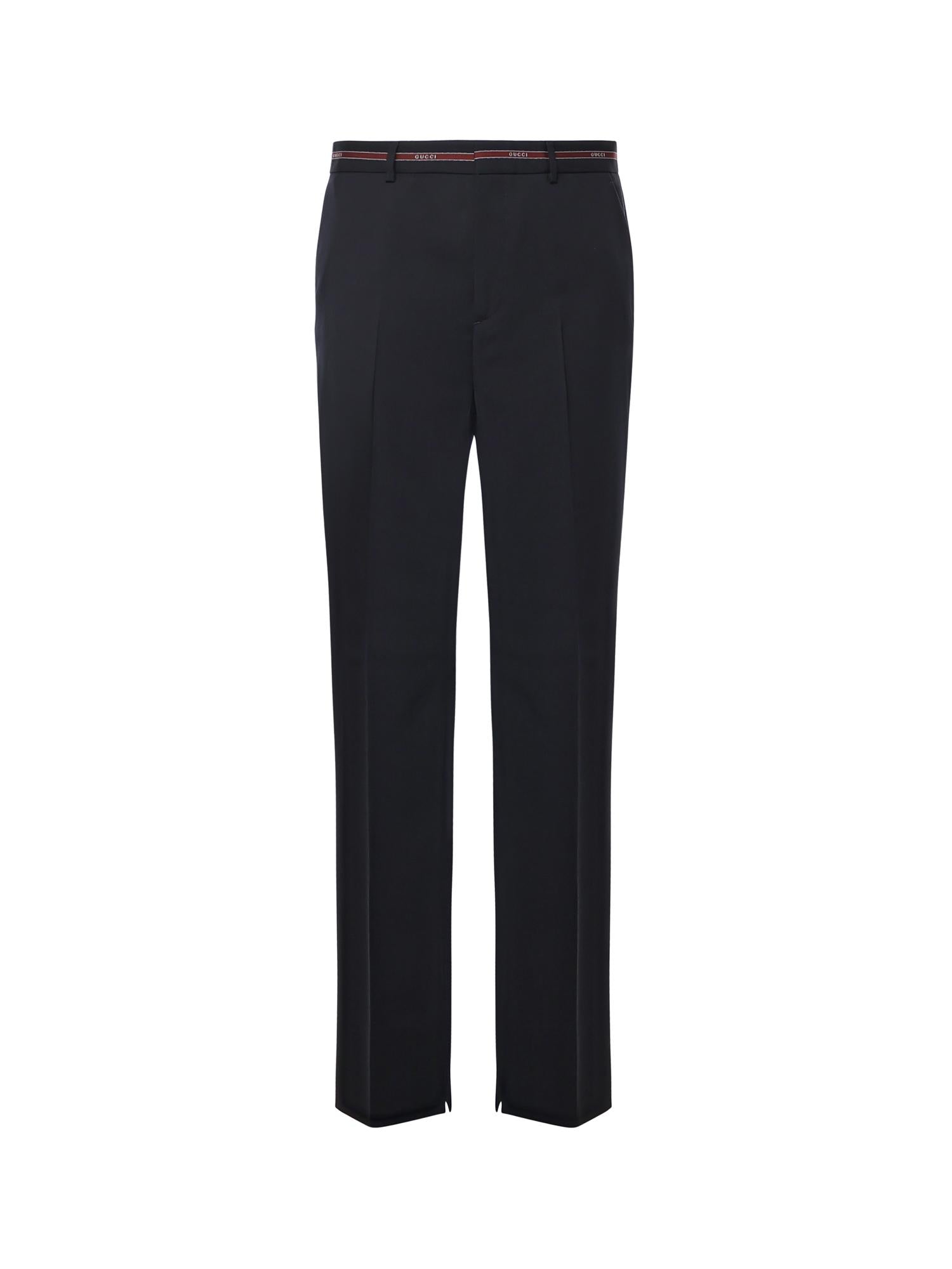 Оригінальна Pantalone In Lana Con Dettaglio Cimosa Gucci – боковий вид