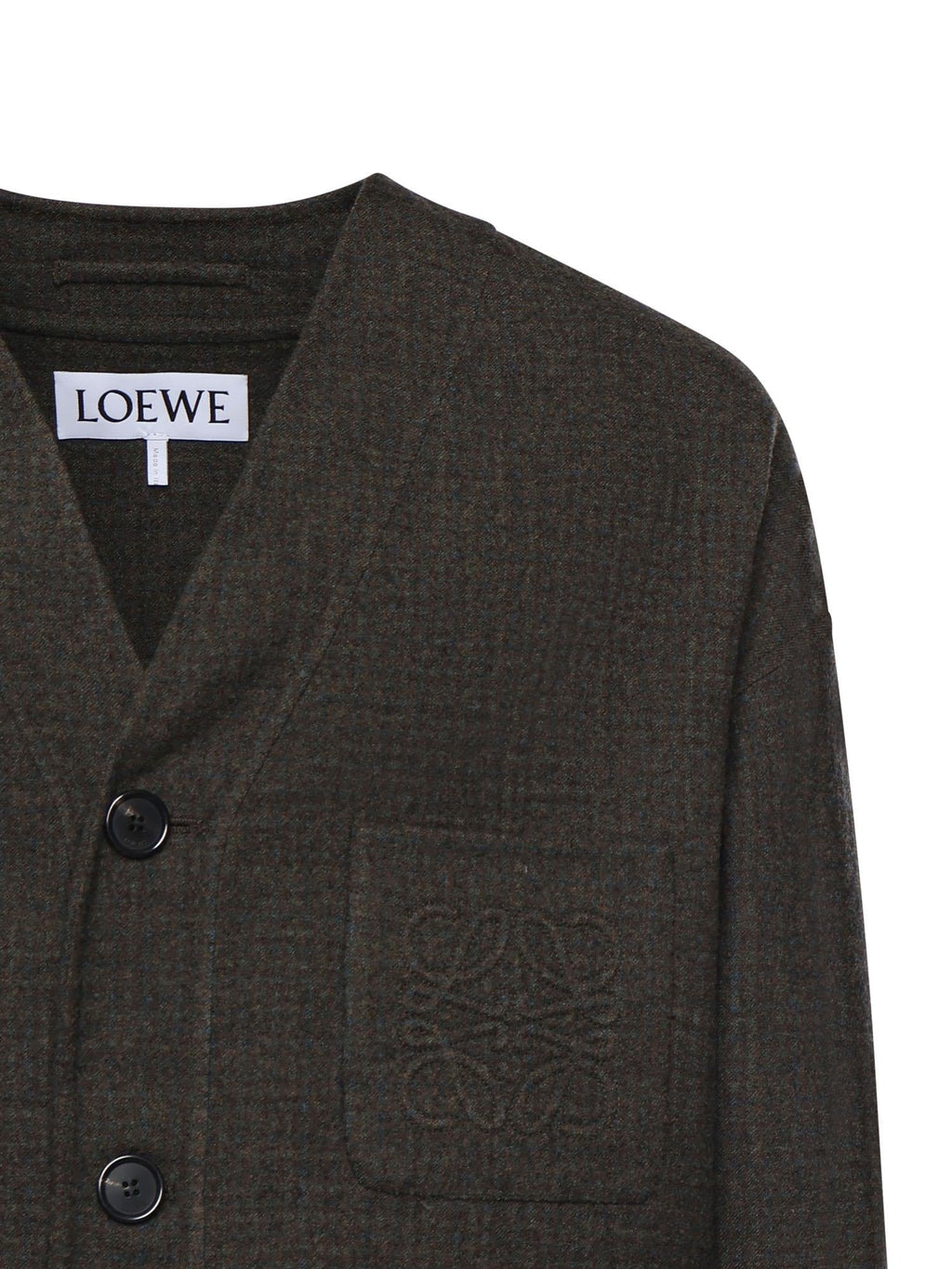 Cardigan In Misto Cotone E Seta Loewe оригінал – Купити в Україні – вид ззаду