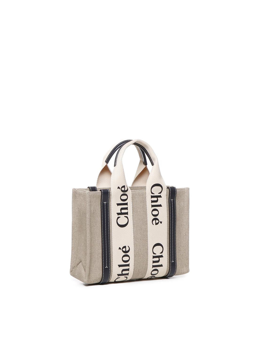 Tote Bag Piccola Woody In Lino Chloe – Гарантія оригінальності – вид ззаду