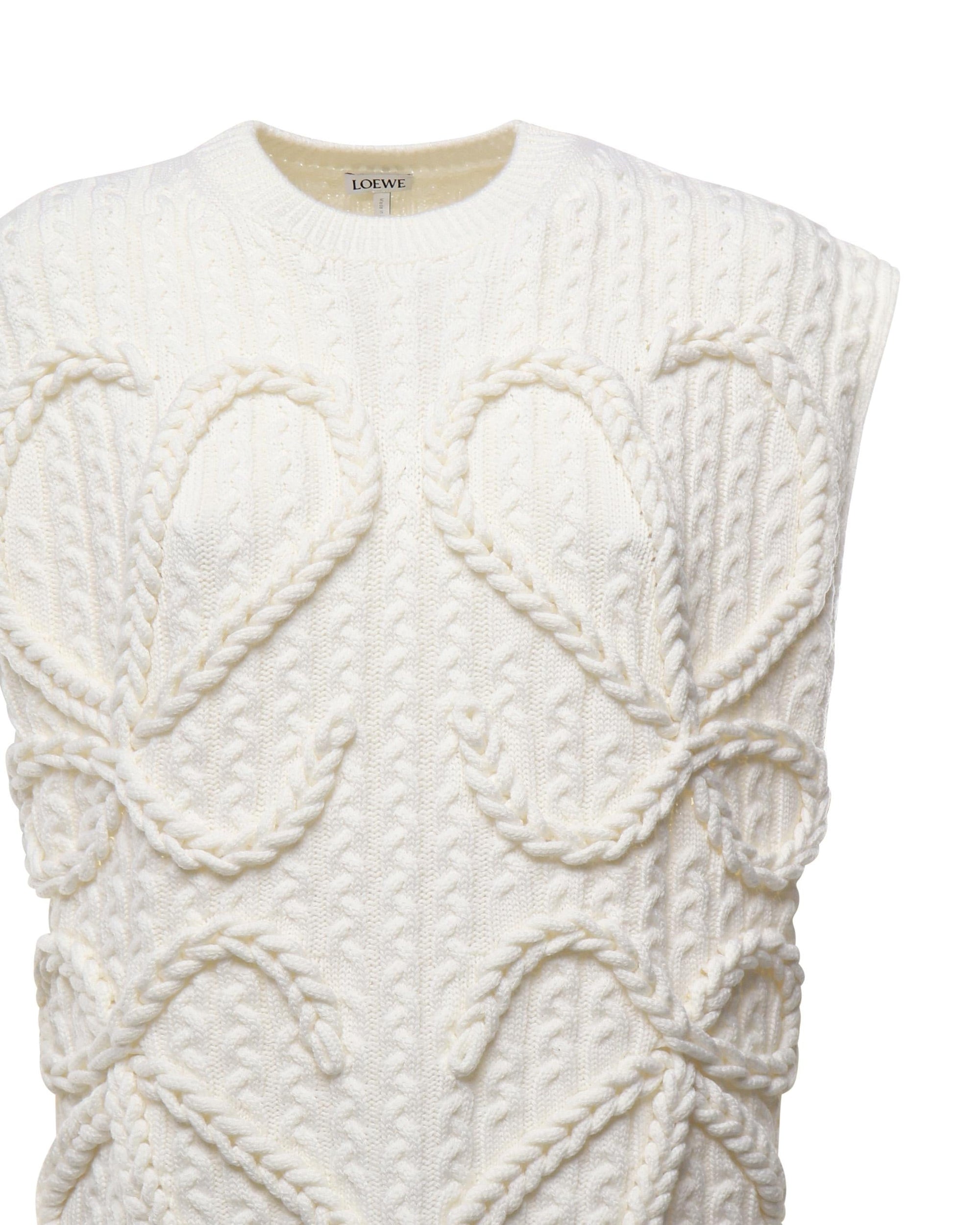 Оригінальна Gilet Anagram In Lana Loewe – вид ззаду