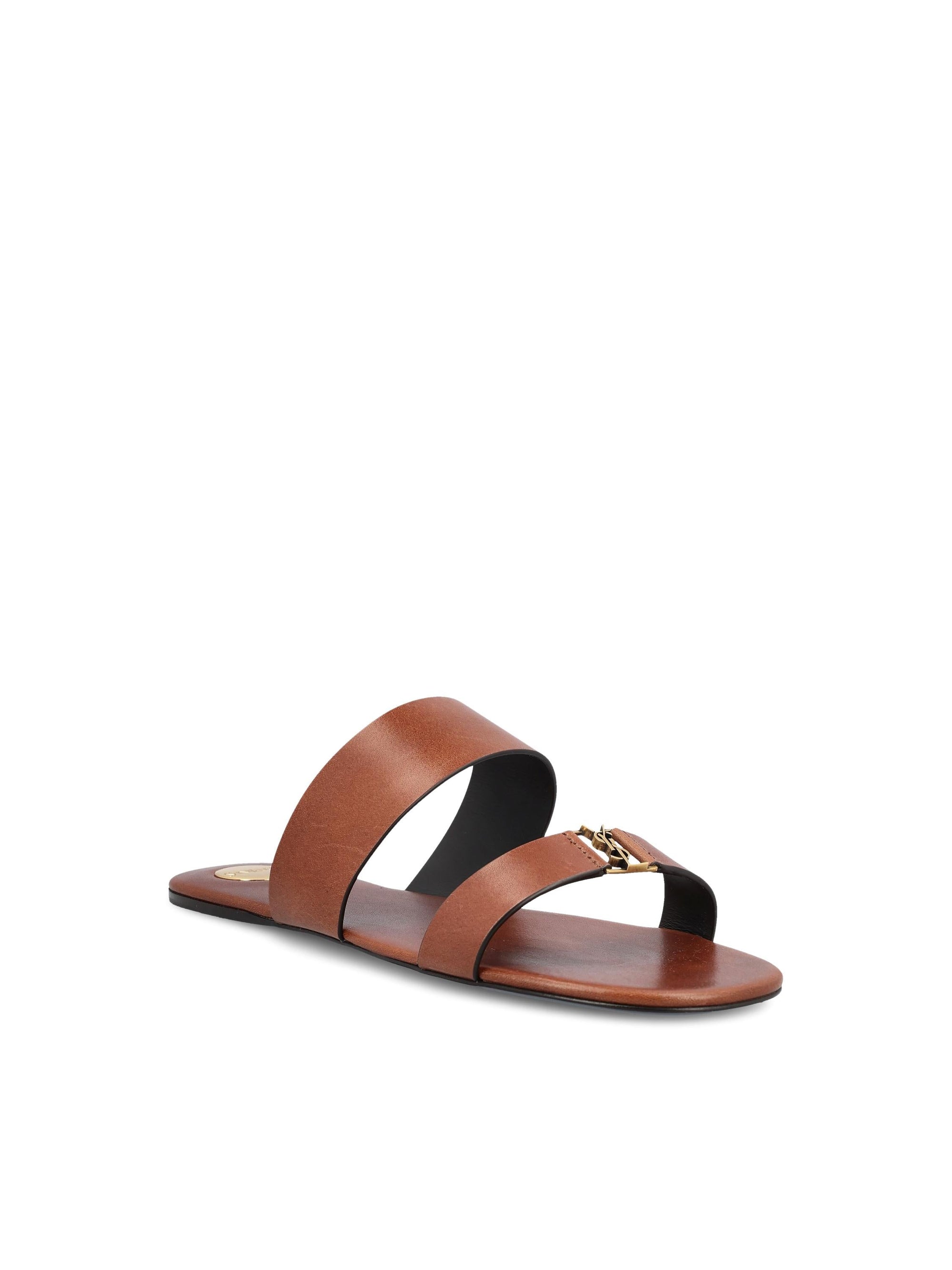 Leather Calfskin Sandals Saint laurent оригінал – Купити в Україні – вид ззаду