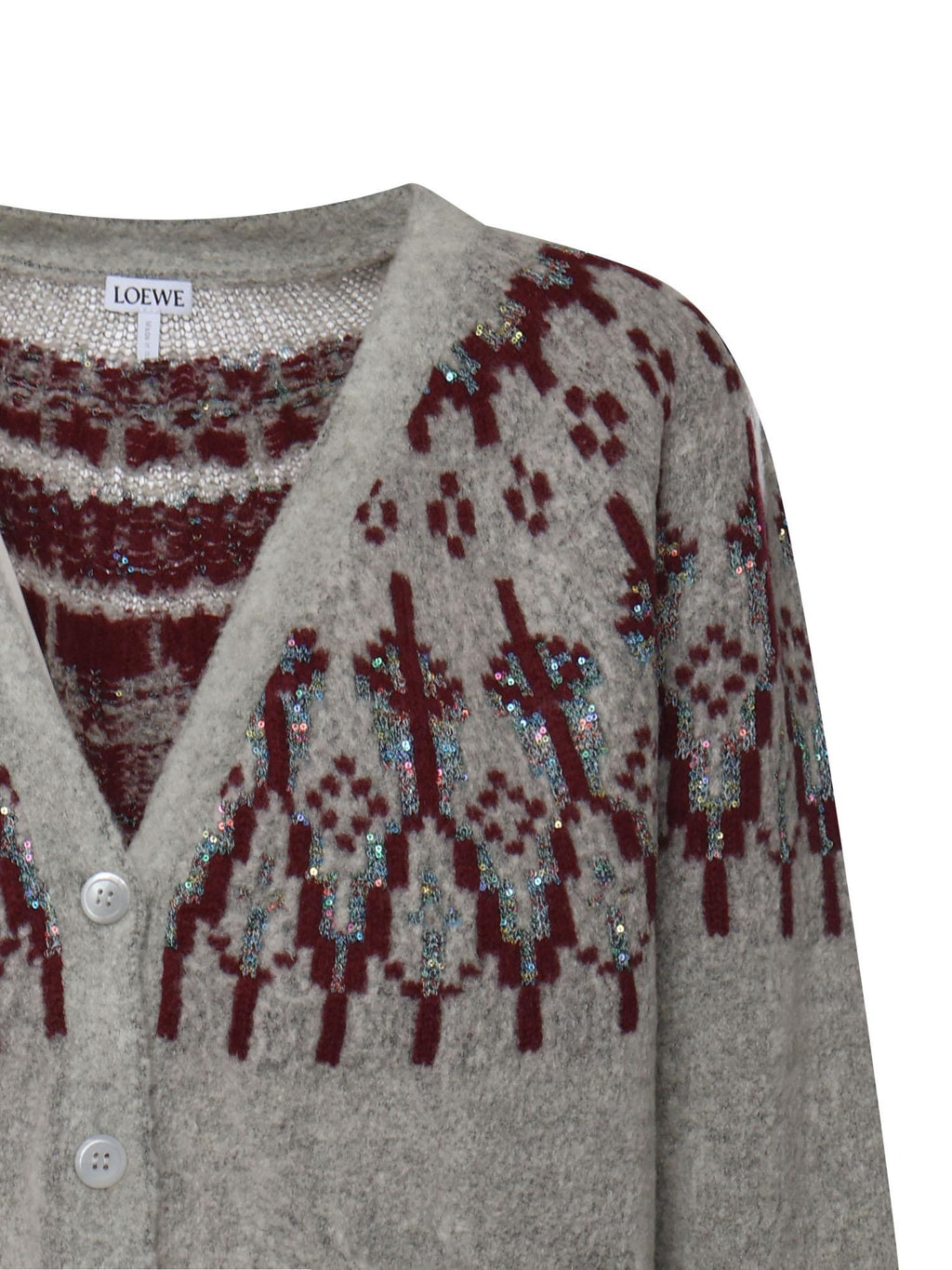 Cardigan In Misto Lana Loewe оригінал – Купити в Україні – вид ззаду