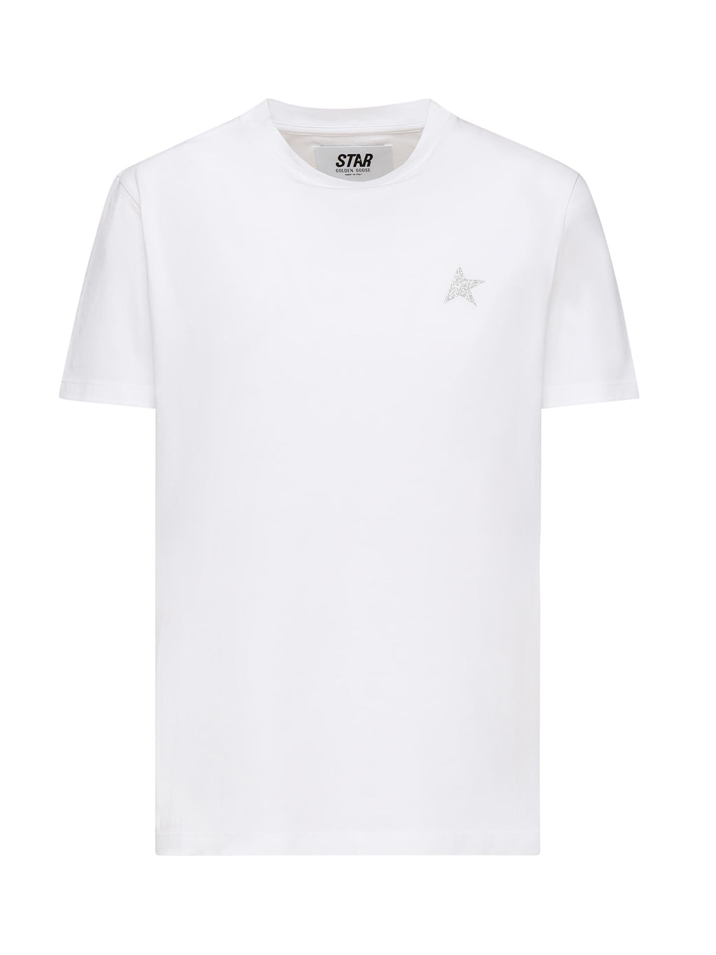 T-Shirt In Cotone Con Logo Golden goose оригінал – Купити в Україні – боковий вид