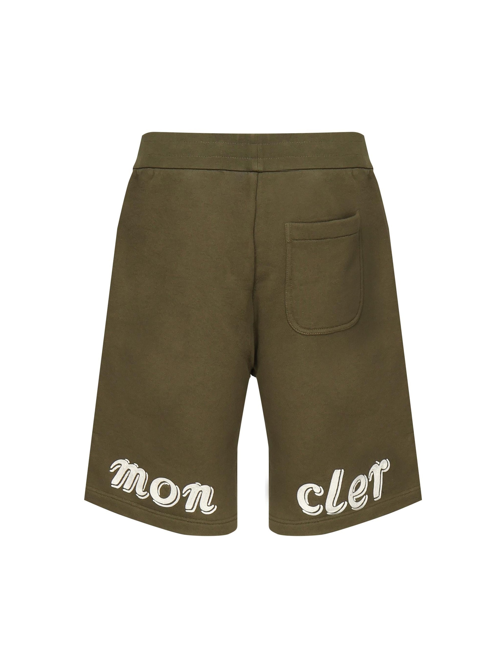 Shorts In Cotone Con Logo Moncler оригінал – Купити в Україні – детальний вид