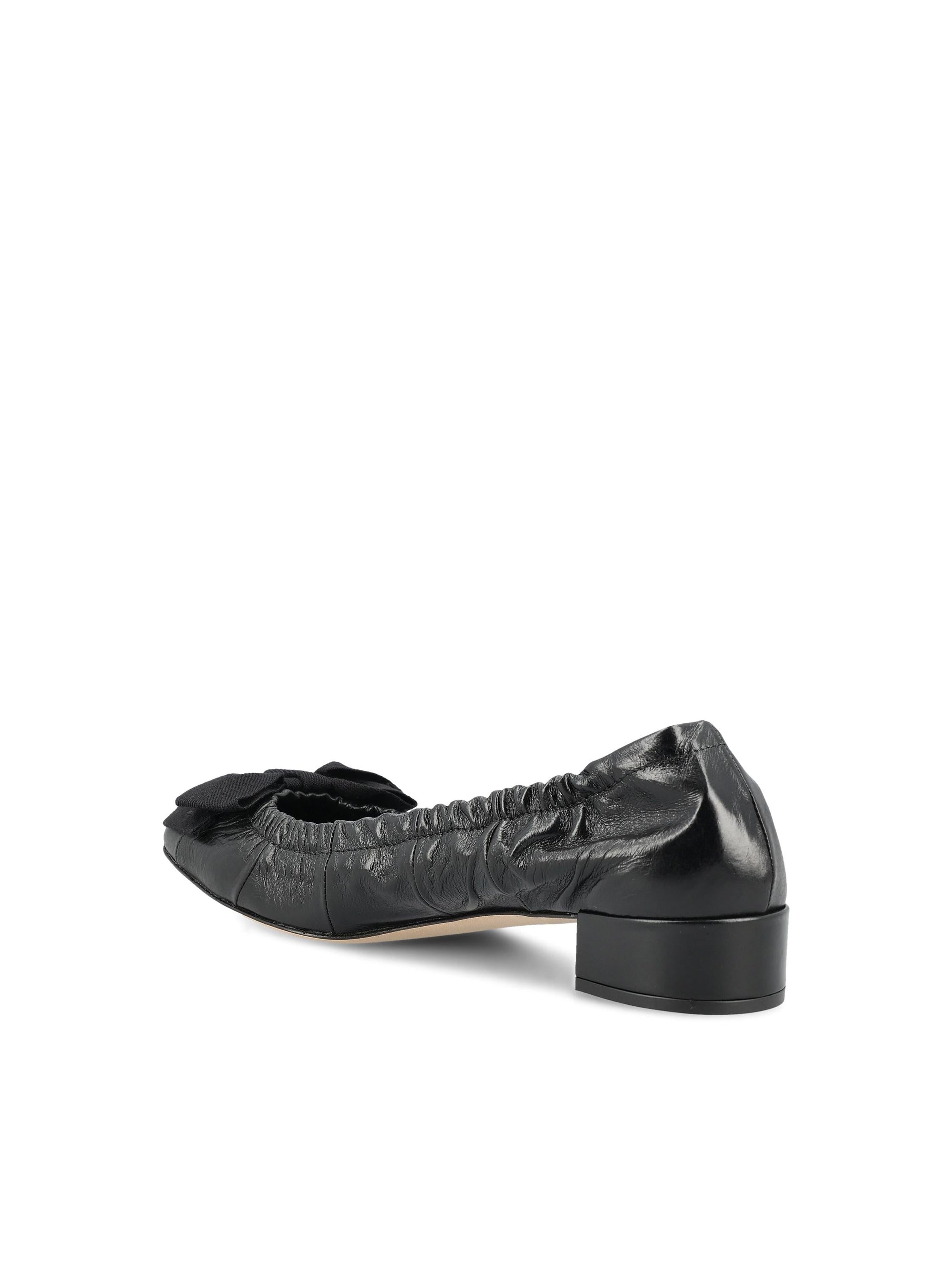 Leather Ballerina Flats With Heel Prada оригінал – Купити в Україні – детальний вид