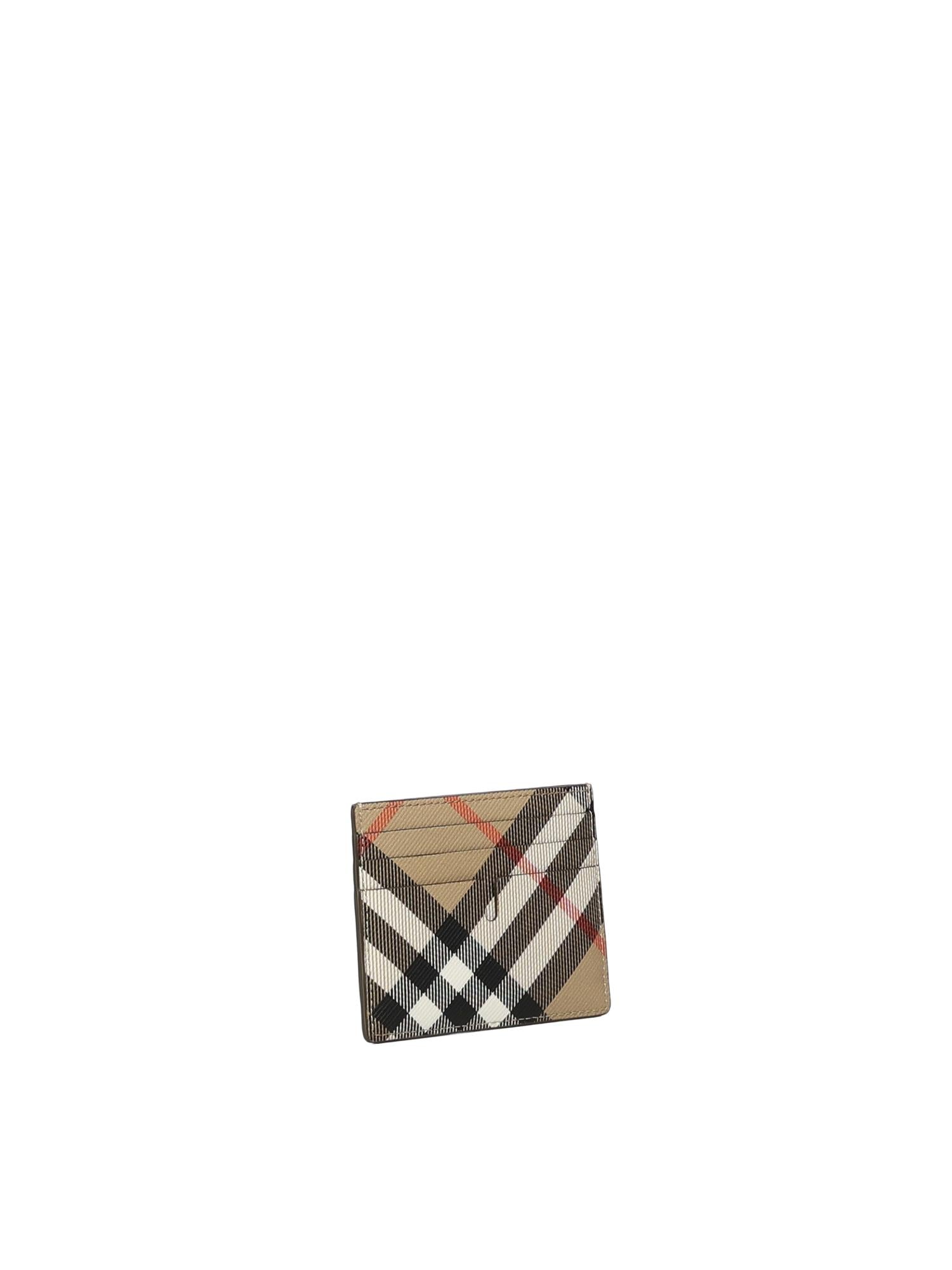 Оригінальна Porta Carte DI Credito Check Burberry – вид ззаду