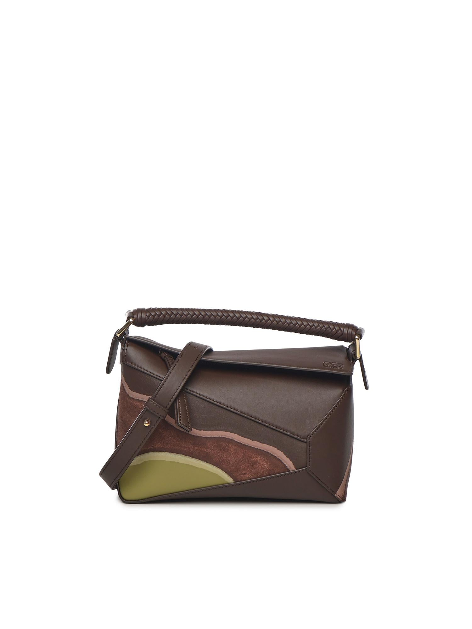 Borsa Puzzle Edge Landscape Piccola Loewe – Гарантія оригінальності – боковий вид