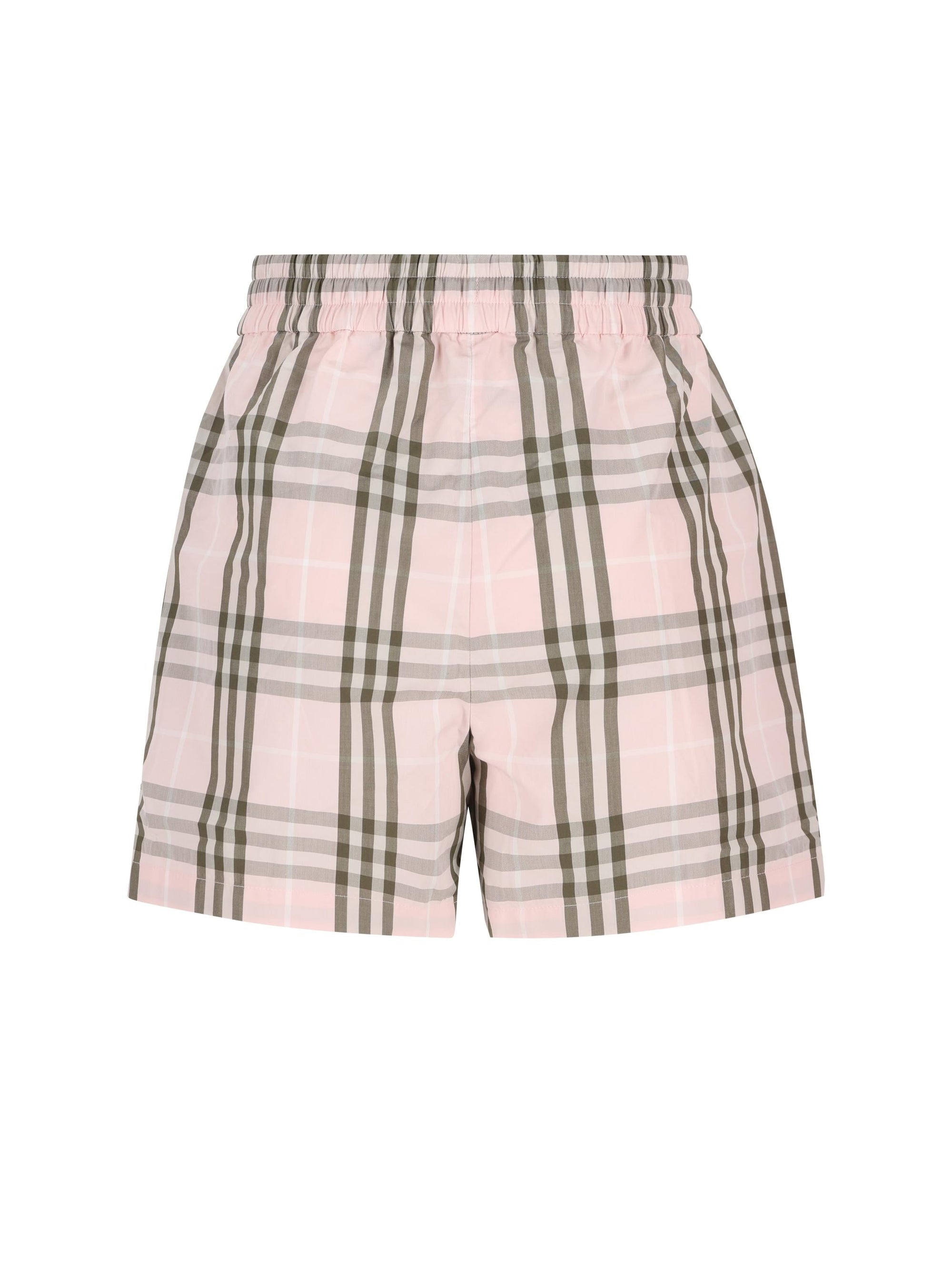 Оригінальна Cotton Check Shorts Burberry – вид ззаду