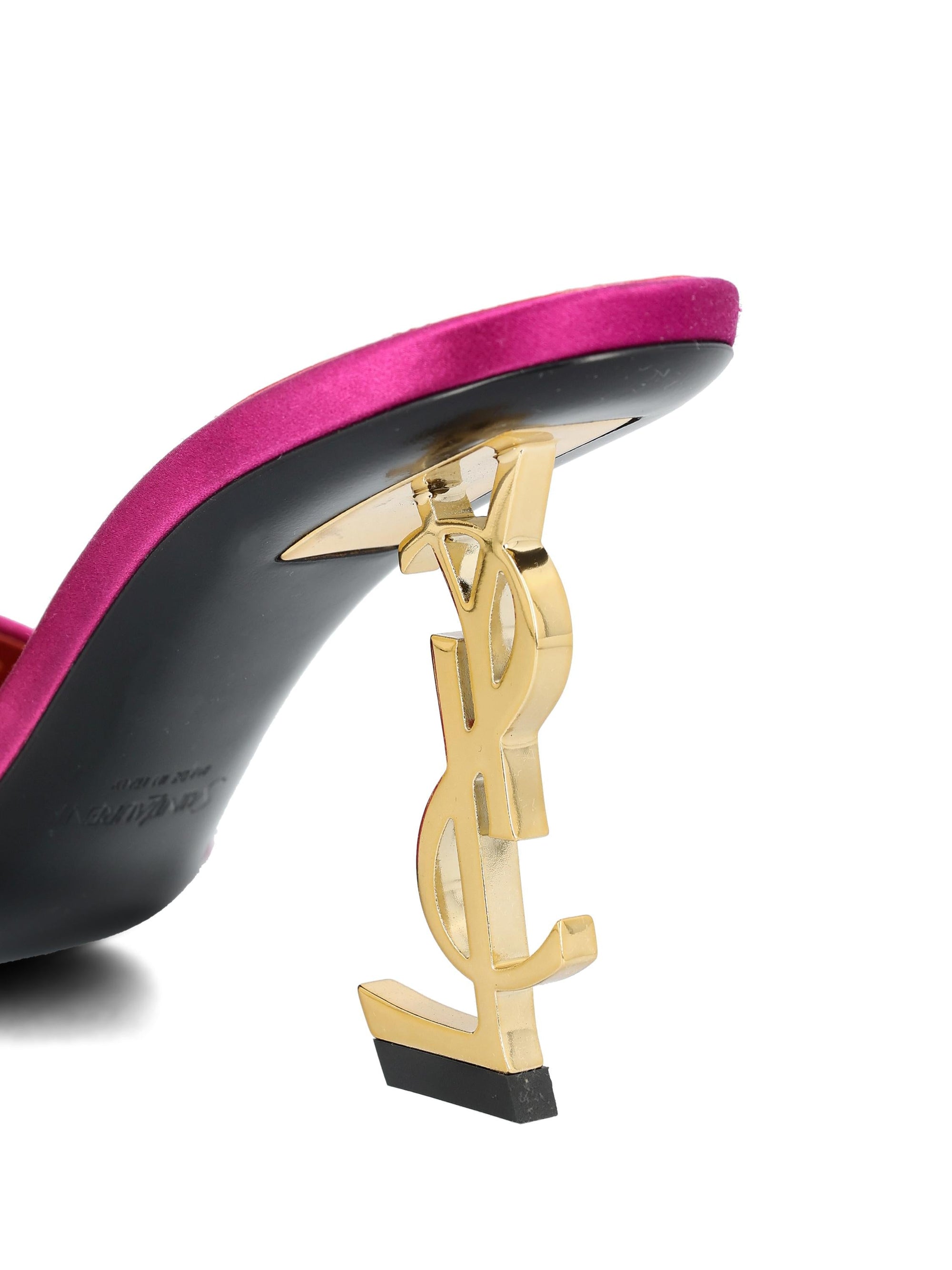 Оригінальна Opyum Mule In Crepe Satin Saint laurent – збільшений вид