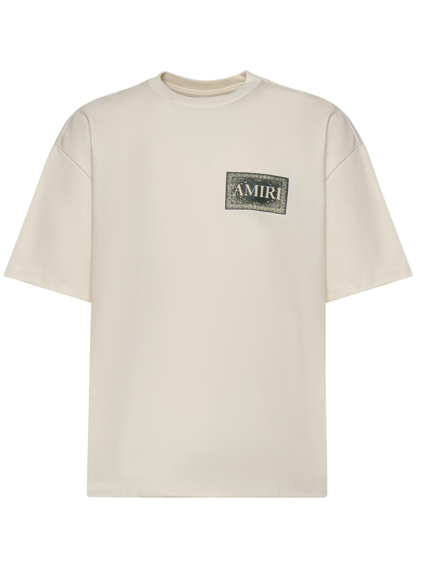 Оригінальна T-Shirt Chateau Crest In Cotone Amiri – боковий вид