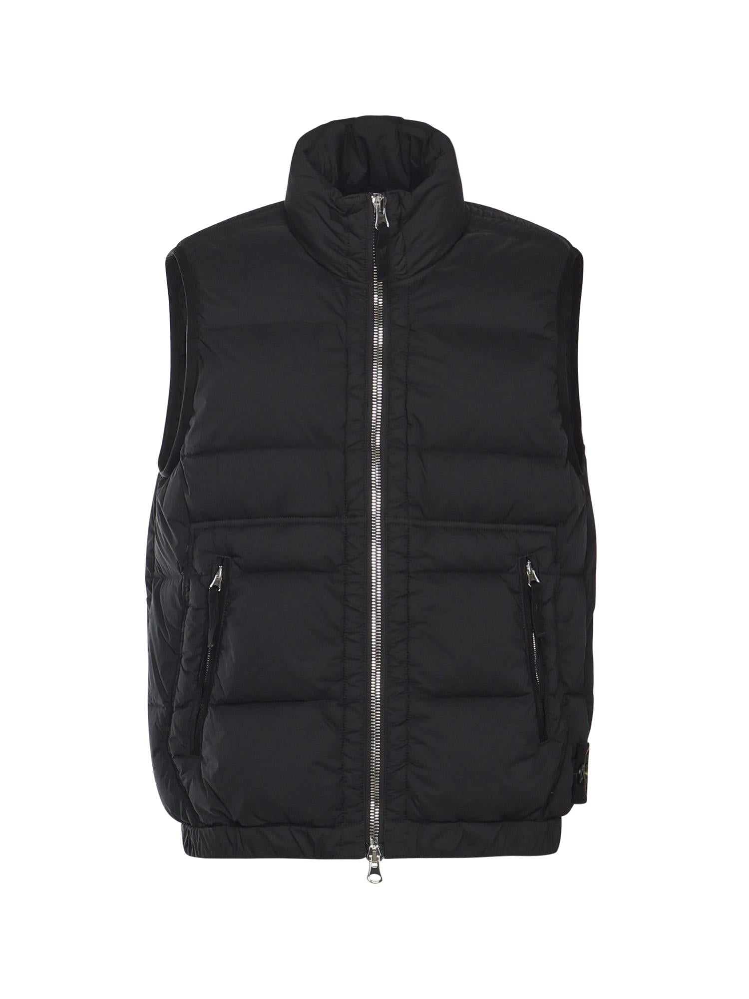 Gilet In Nylon Con Logo Stone island – Гарантія оригінальності – боковий вид