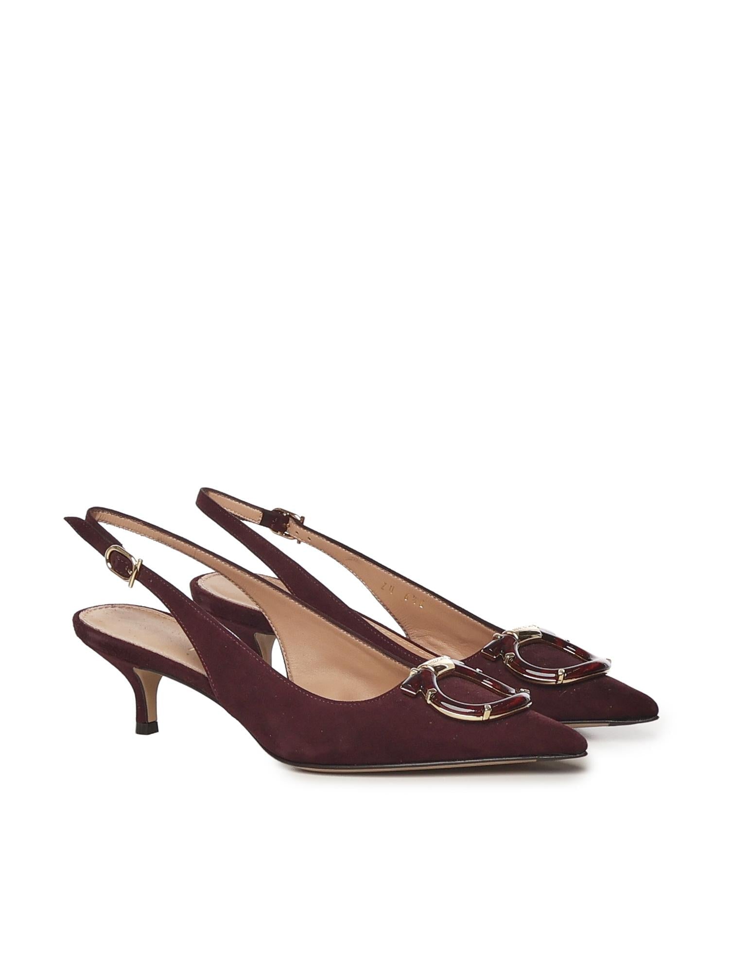 Slingback Gancini In Pelle Salvatore ferragamo – Гарантія оригінальності – вид ззаду