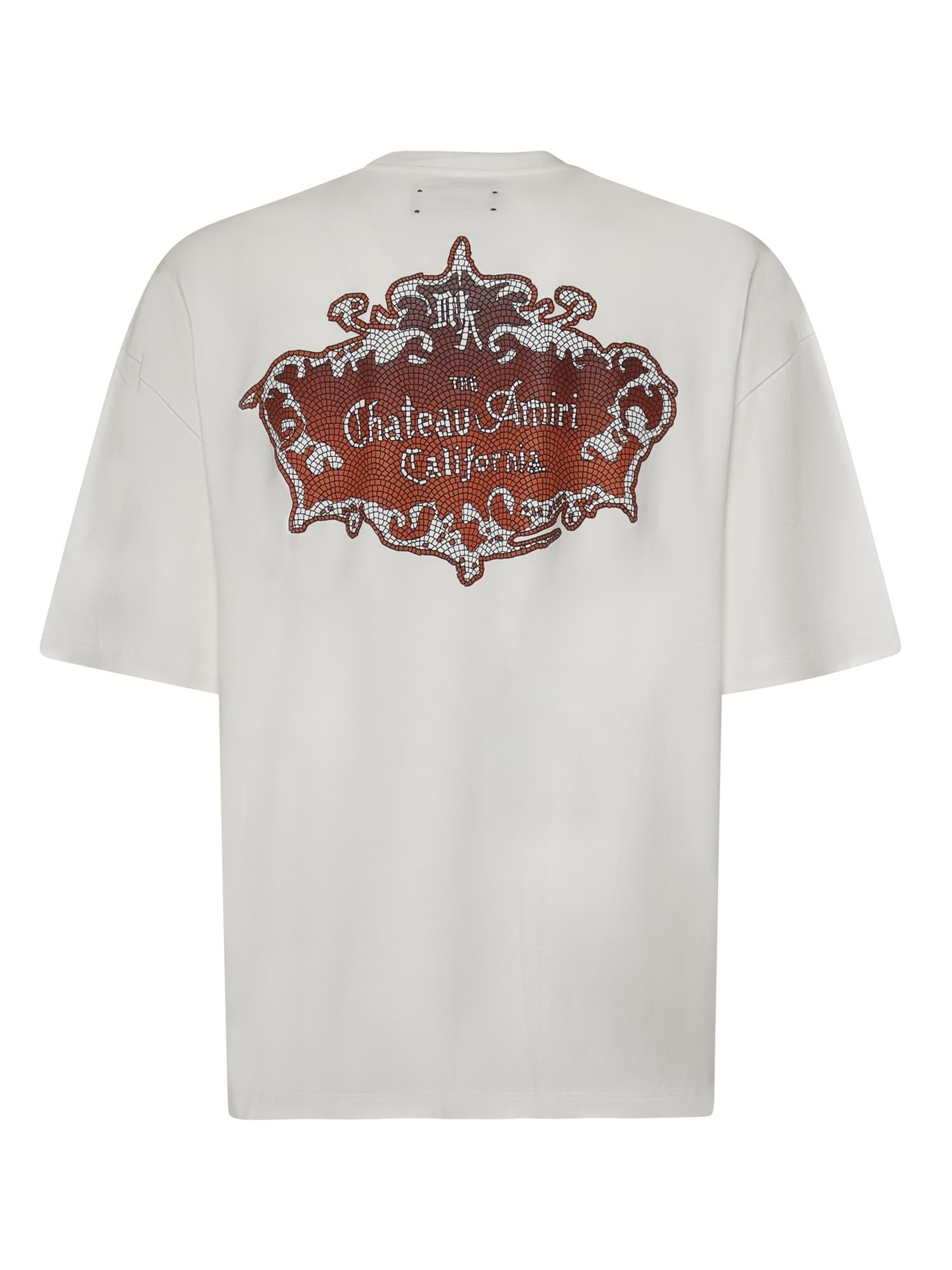Оригінальна T-Shirt Chateau Crest In Cotone Amiri – детальний вид
