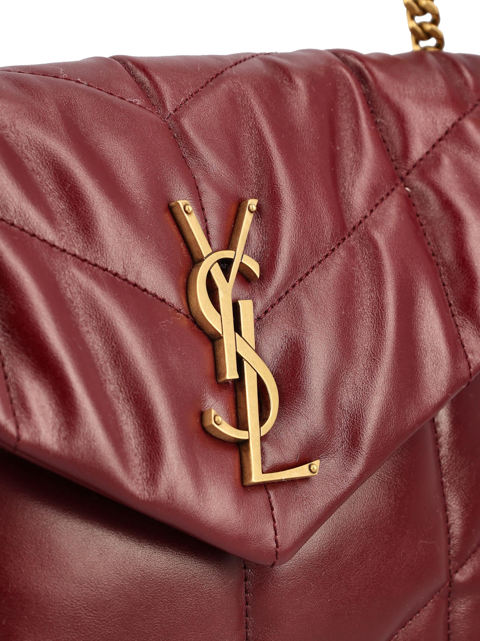 Оригінальна Small Puffer Leather Bag Saint laurent – збільшений вид