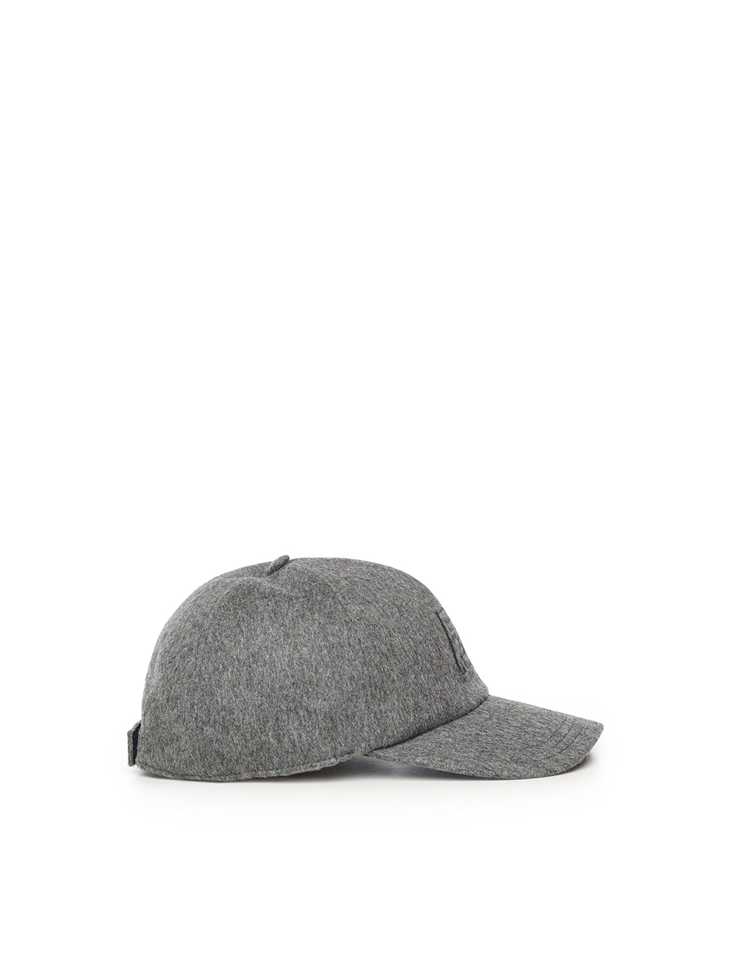 Baseball Cap In Lana E Cashmere Fendi – Гарантія оригінальності – вид ззаду